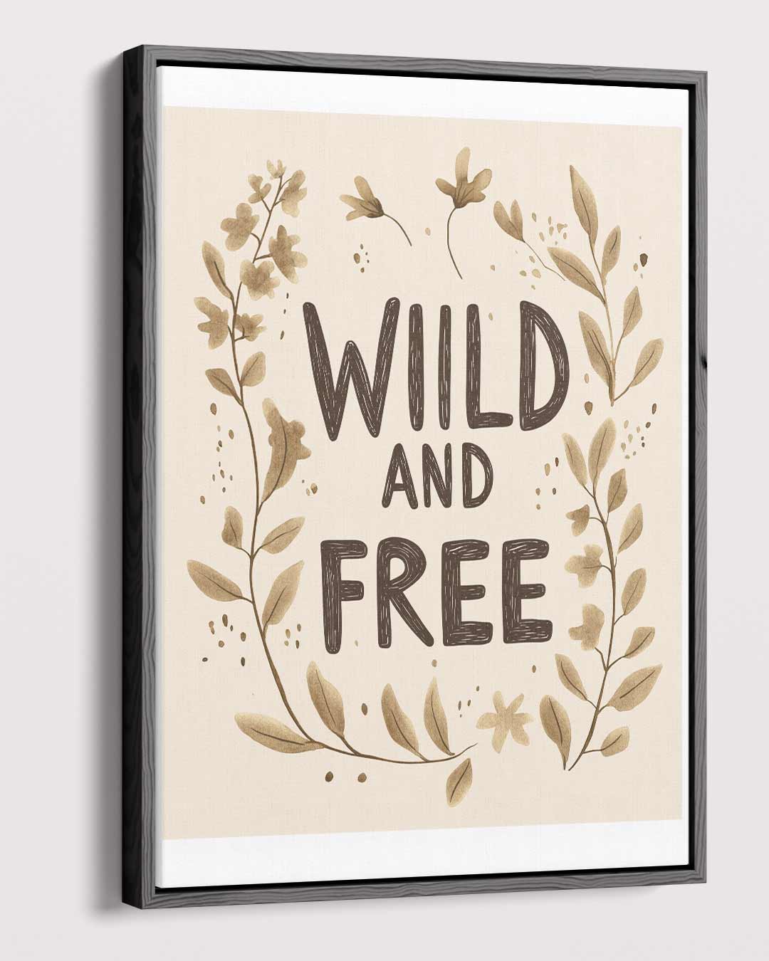 Wild and Free Botanisch Kunstwerk – plexiglas wanddecoratie in portret formaat