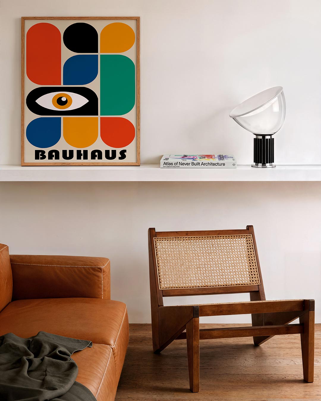 Vorm en kleur – staande Bauhaus poster voor aan de muur