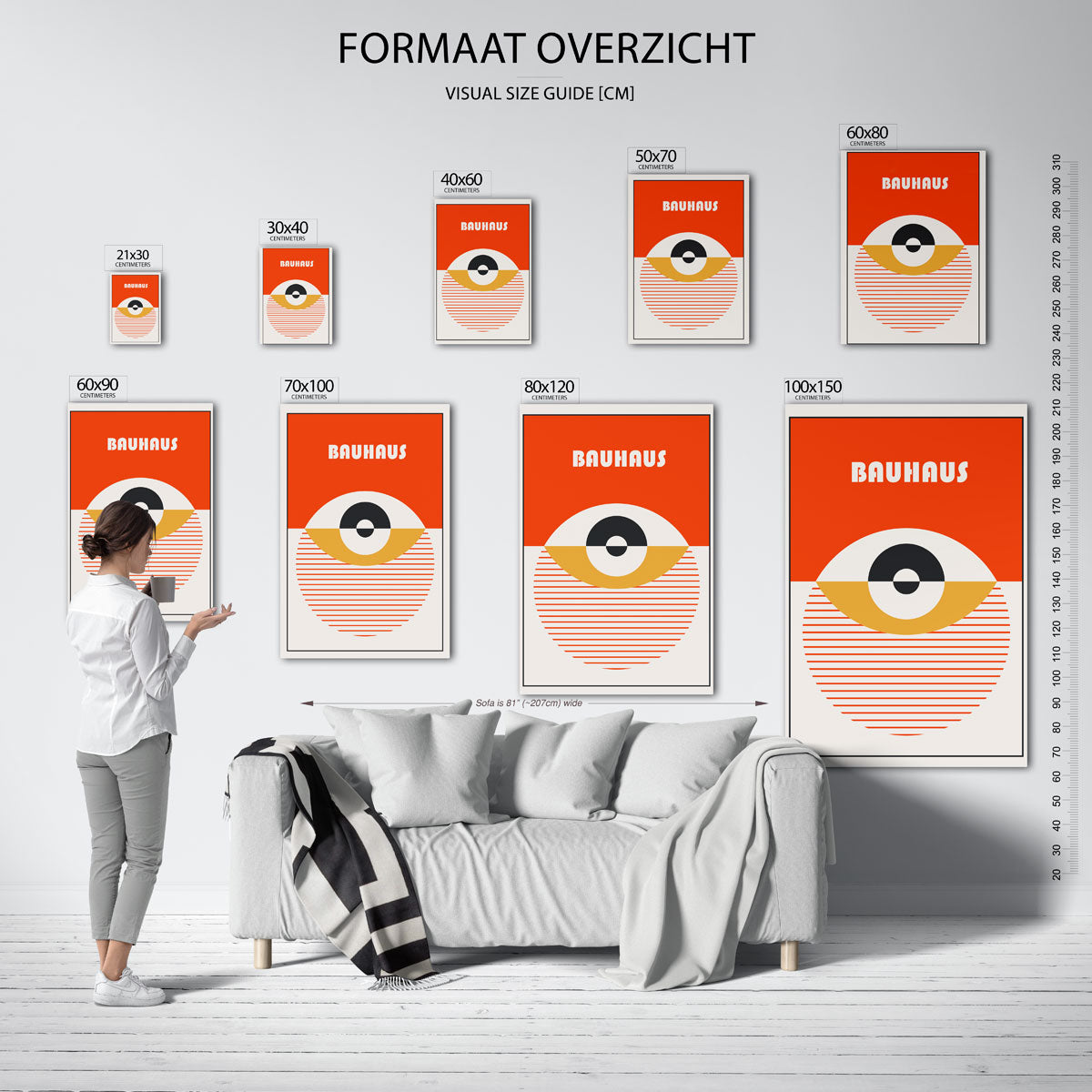 Vorm en balans – Bauhaus poster als geometrische wanddecoratie