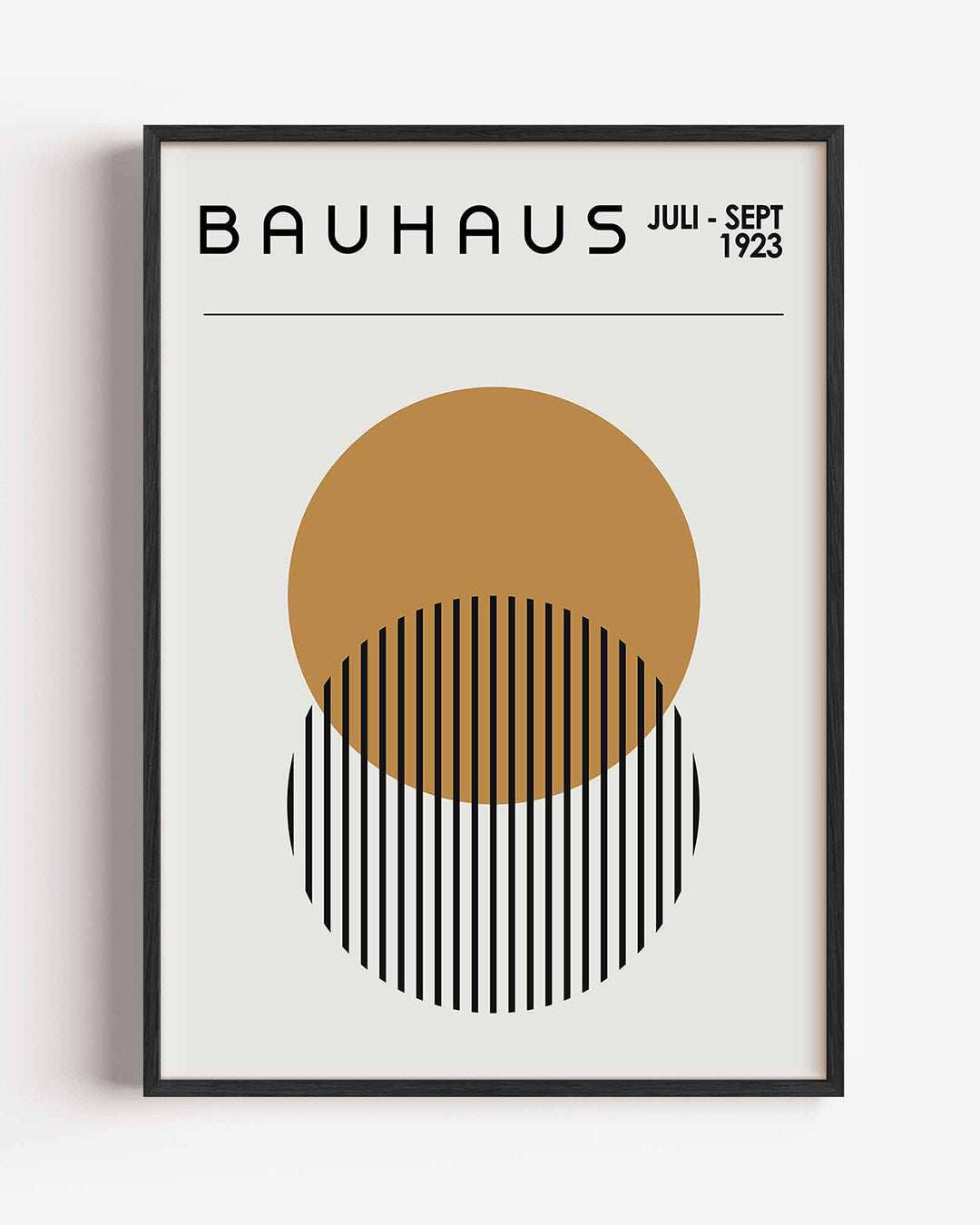 Vormen en lijnen – staande Bauhaus poster als wanddecoratie