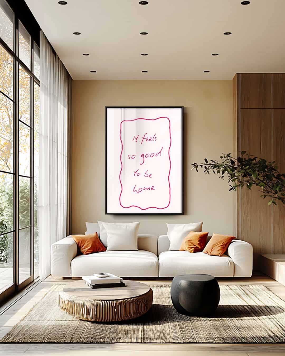 Welkom Thuis Wanddecoratie – canvas wanddecoratie in portret formaat