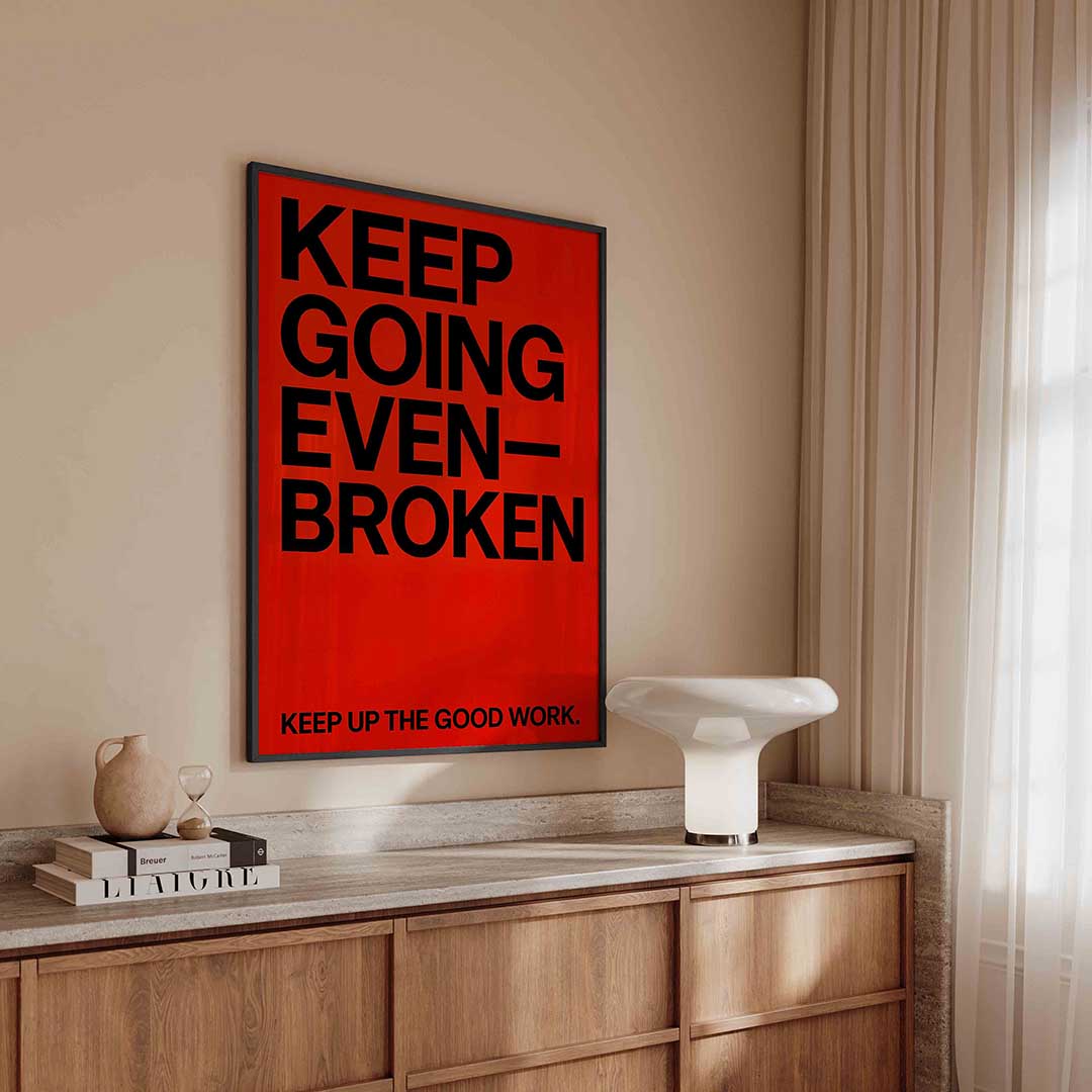 Motivatie tekst – urban poster in staand formaat