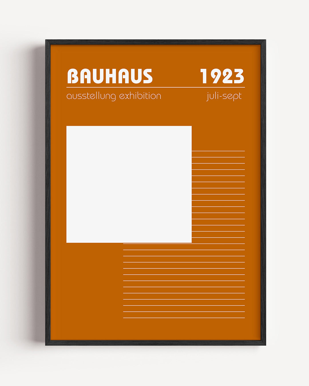 Vorm en lijnen – staande Bauhaus poster als wanddecoratie