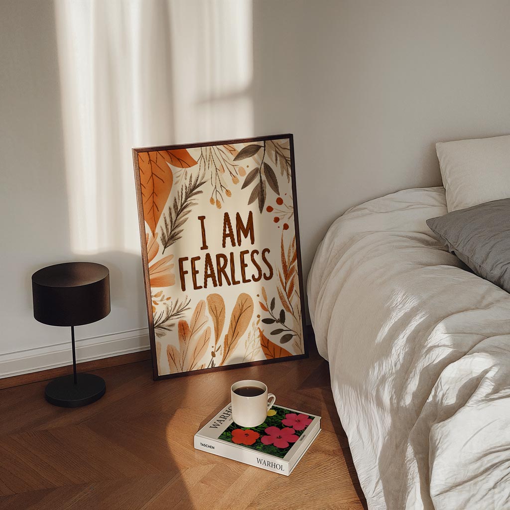 I Am Fearless Boho – kinderposter in staand formaat