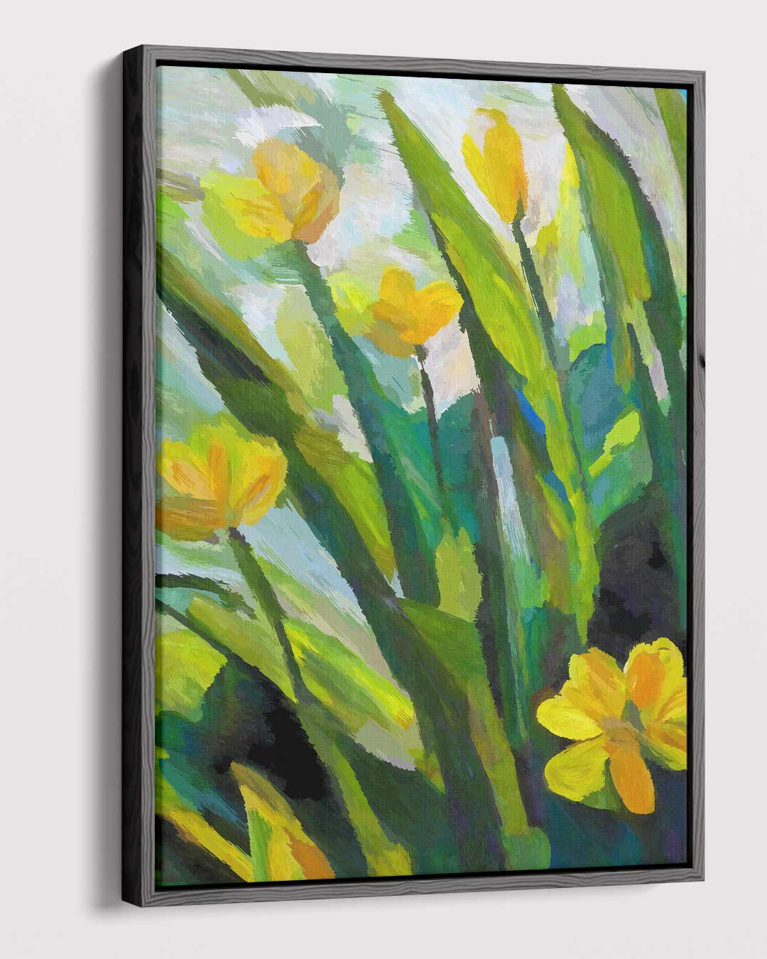 Zonnige Bloemvelden – dibond kunstwerk als wanddecoratie