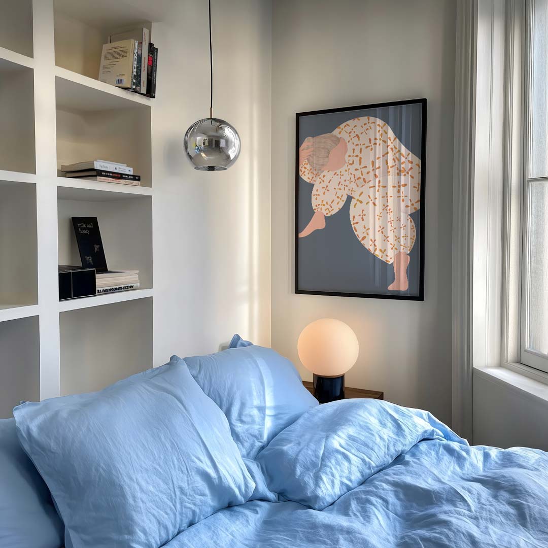 Vrolijke Abstracte Dans – vrouwelijk portret als moderne wandkunst