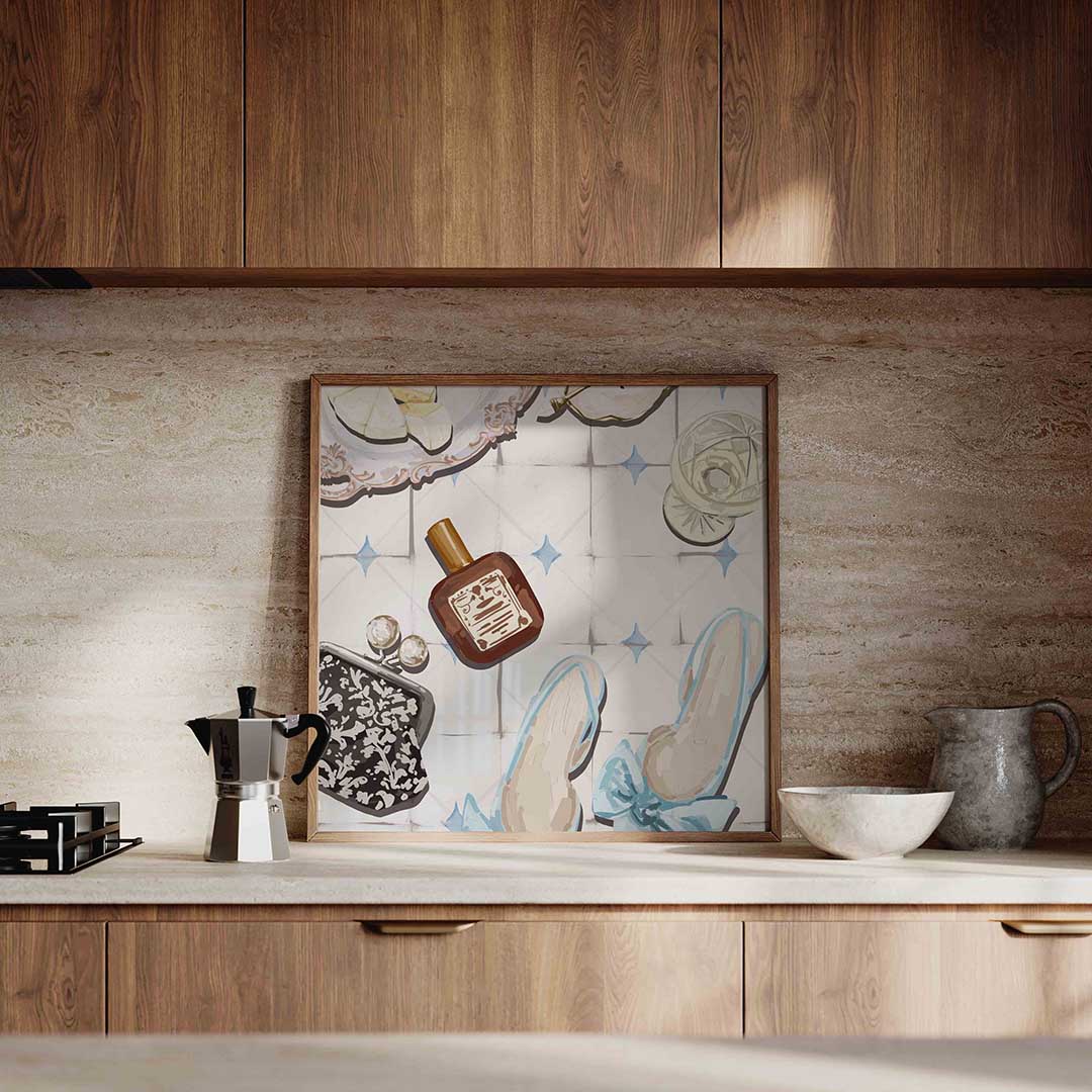 Stilleven met accessoires – culinaire wandkunst als vierkante poster