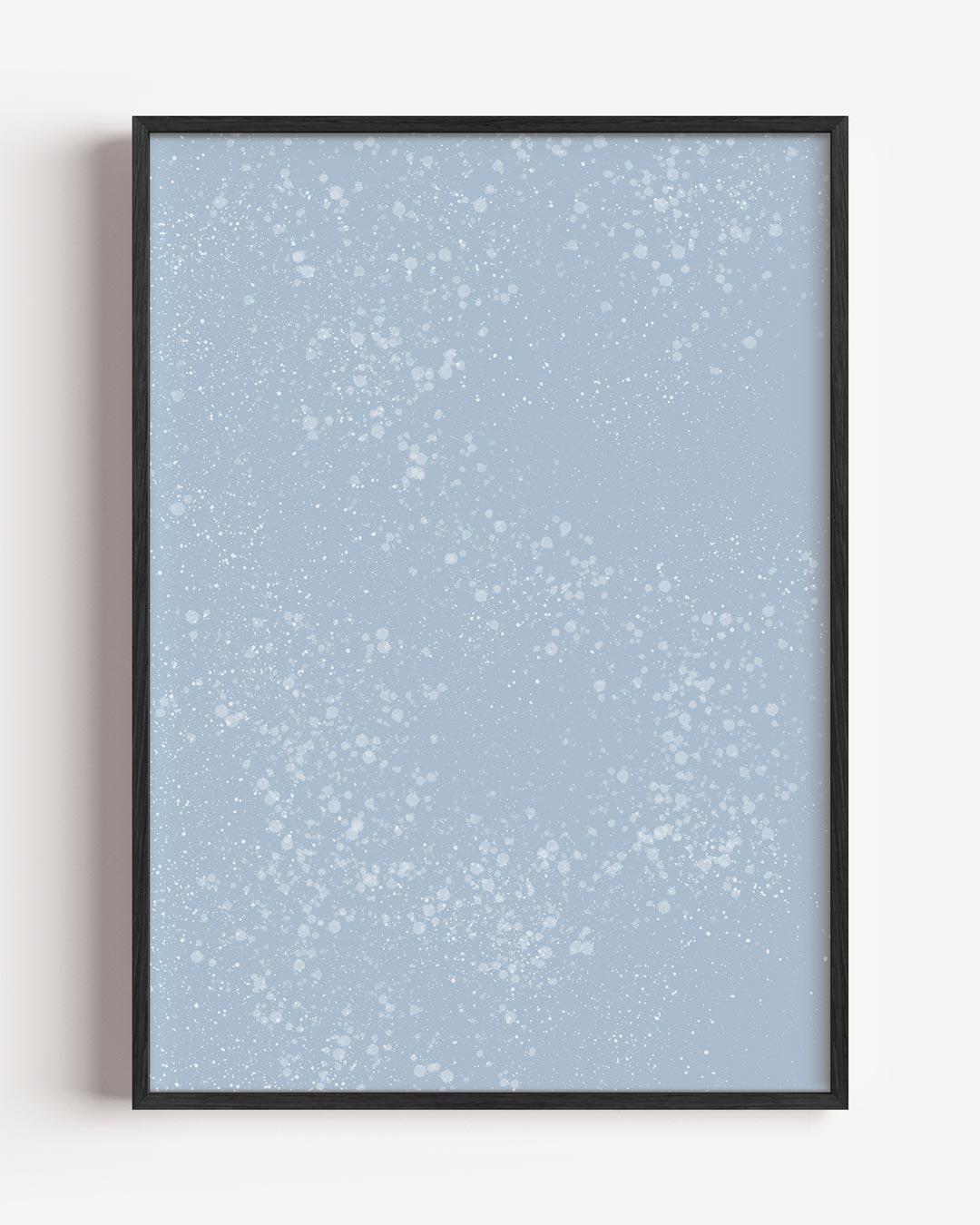 Dromerige Hemel Sneeuwvlokken – kleurrijke abstracte portret poster als wanddecoratie