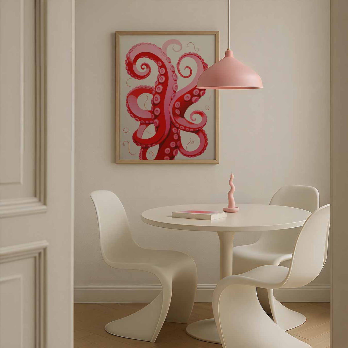 Octopus Tentakels – zomerse poster in staand formaat