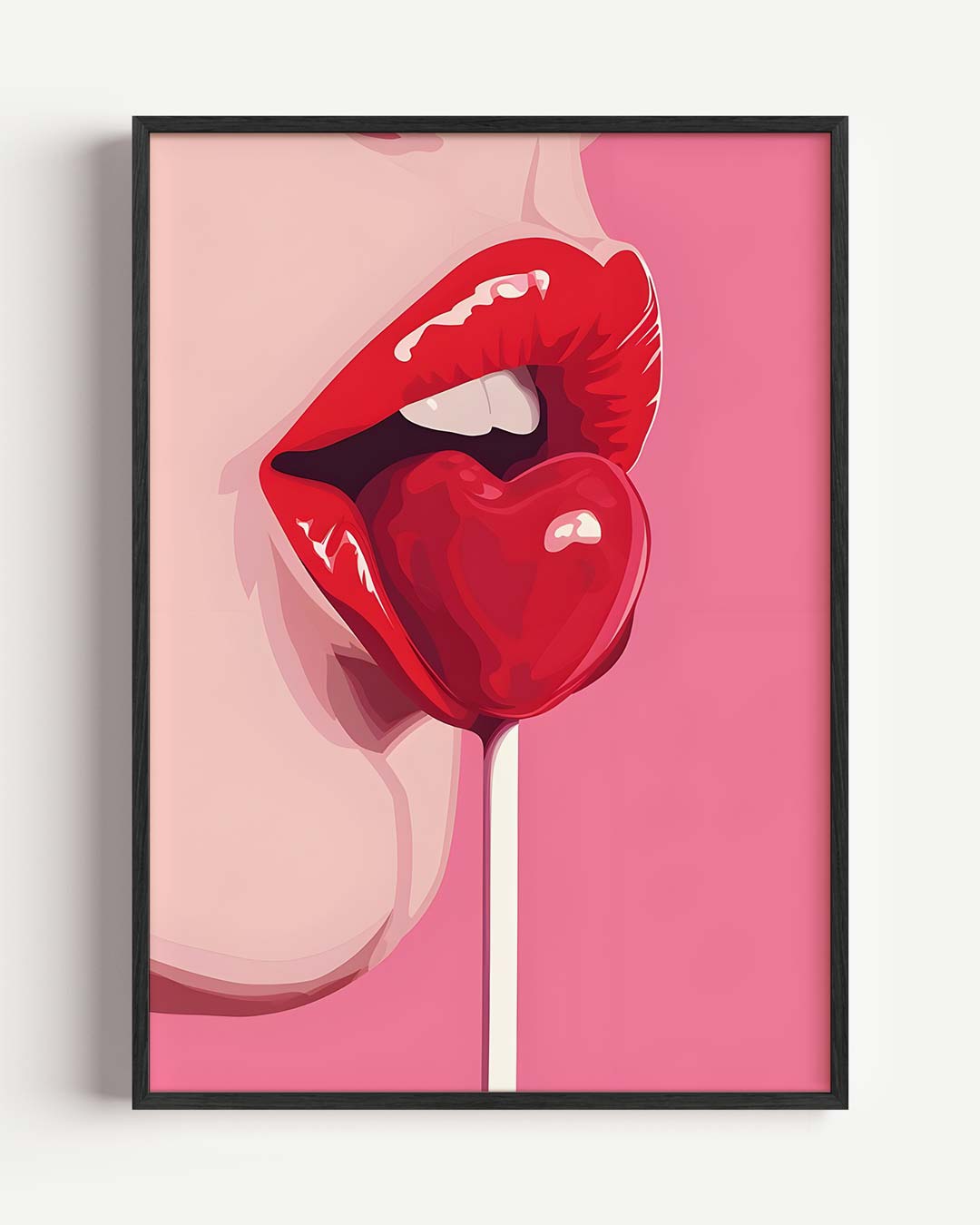 Liefdevolle Pop-art – Popart en Streetart portret poster als wanddecoratie