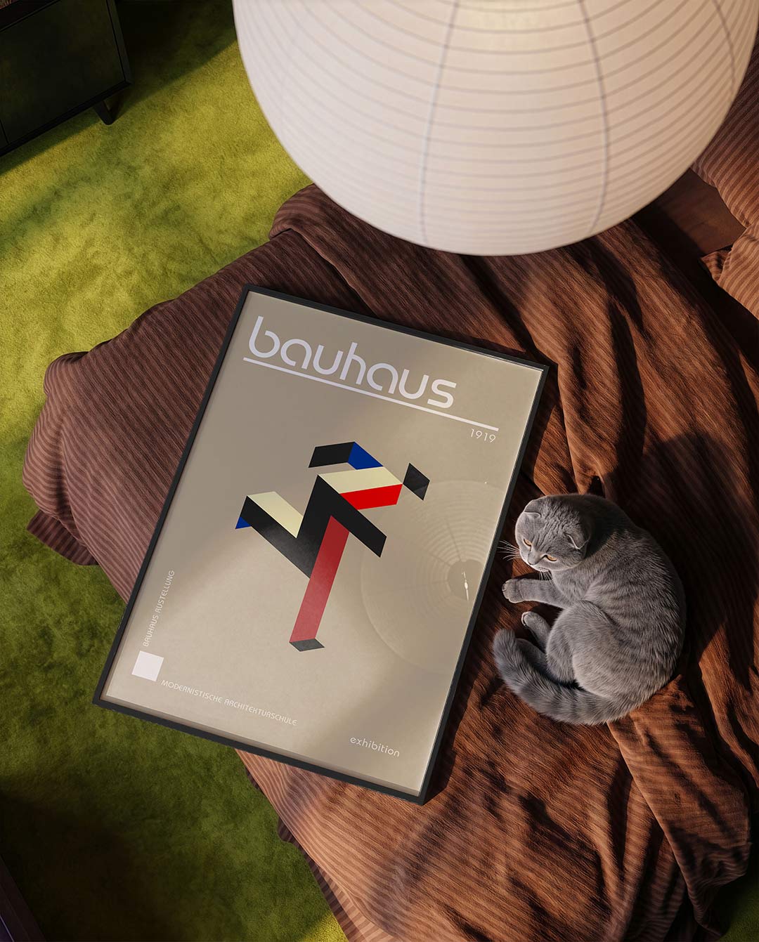 Vorm en balans – moderne Bauhaus wandkunst als poster