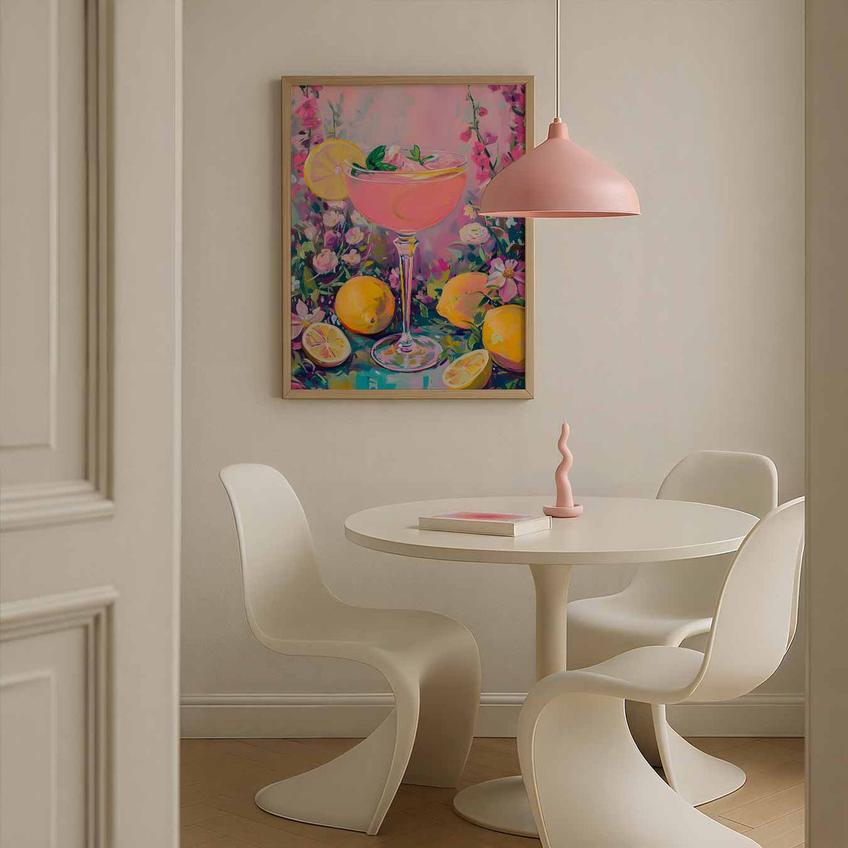 Lente Citroencocktail – Streetart wandkunst als portret poster