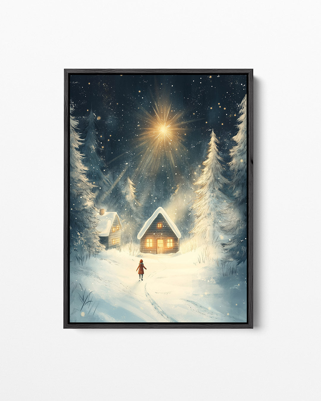 Winterse sterrenhemel – staand wanddecoratie kunstwerk