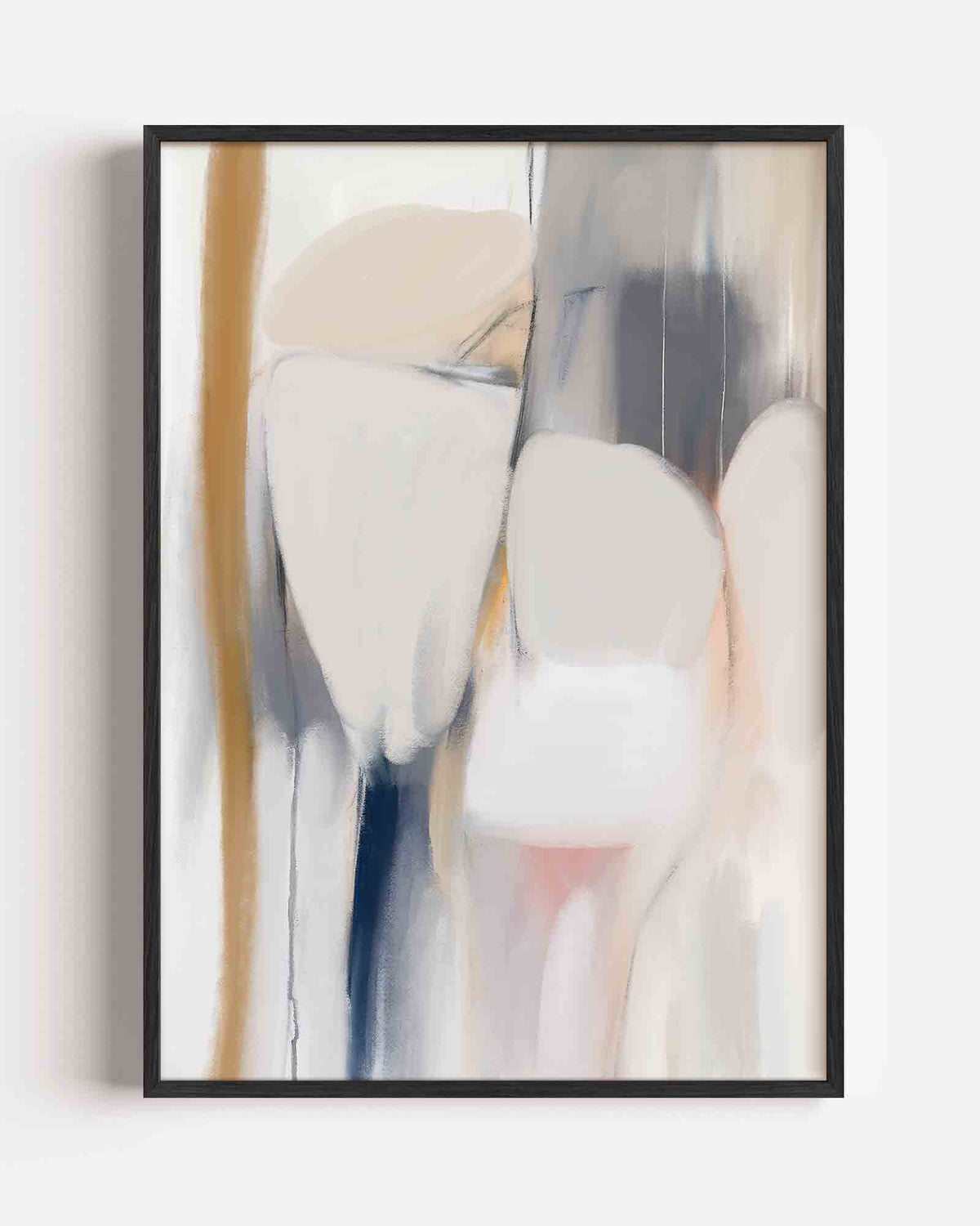 Abstracte vormen – Kunst & Design poster als staande wanddecoratie