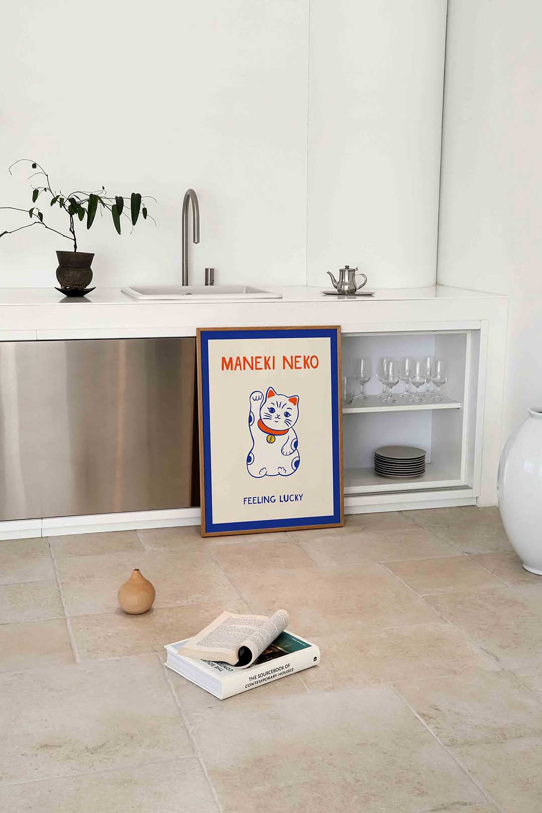 Maneki neko – Aziatische wandkunst als portret poster