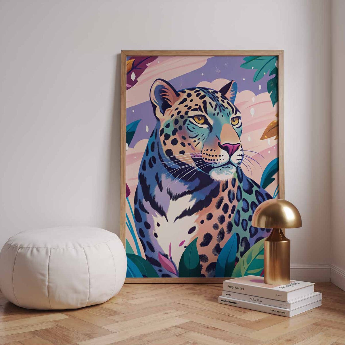 Elegante Luipaard Jungle – dieren poster in staand formaat