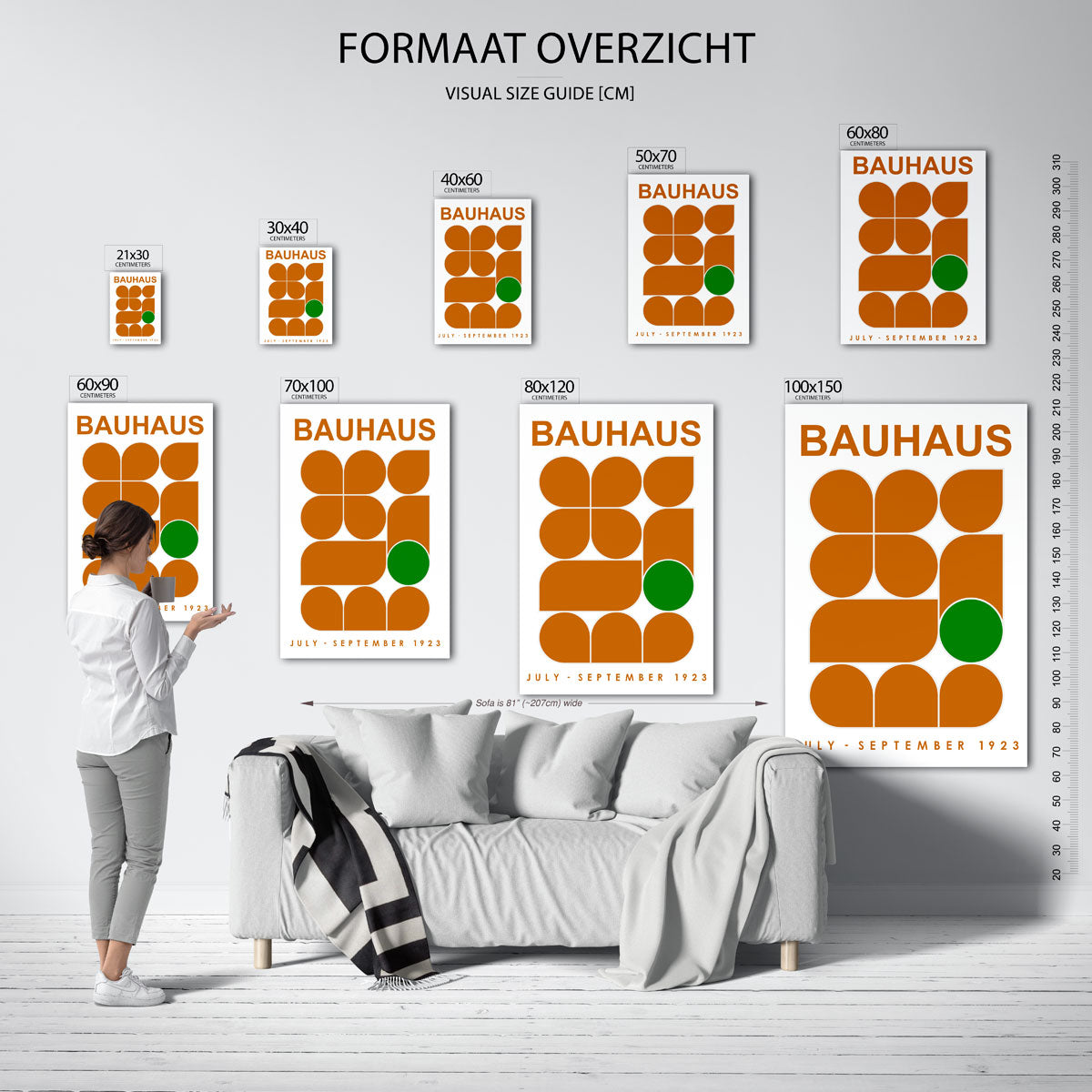  – geometrische poster in Bauhaus-stijl van WallArtistic