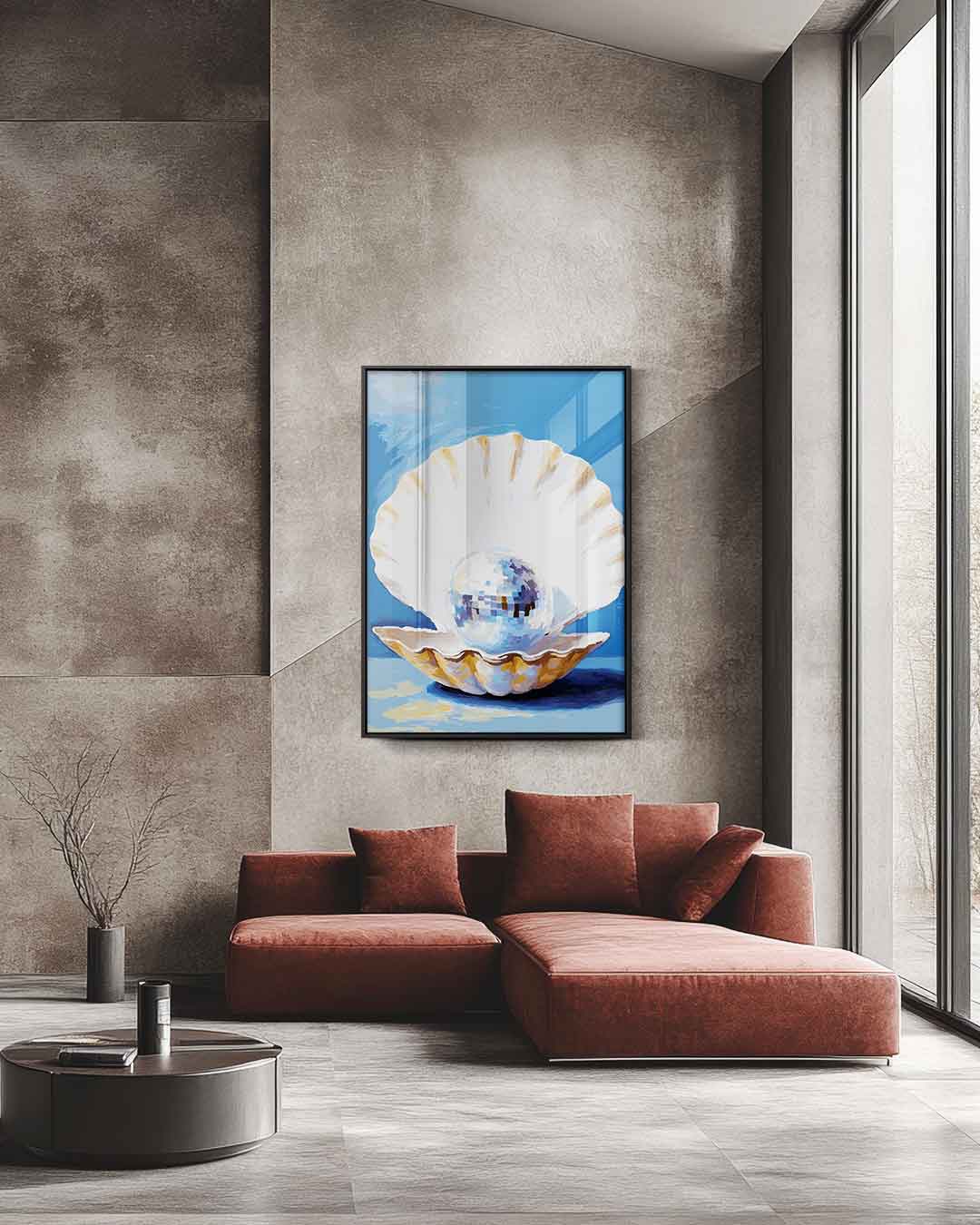 Parel van de Disco – staande wandkunst voor woonkamer of interieur