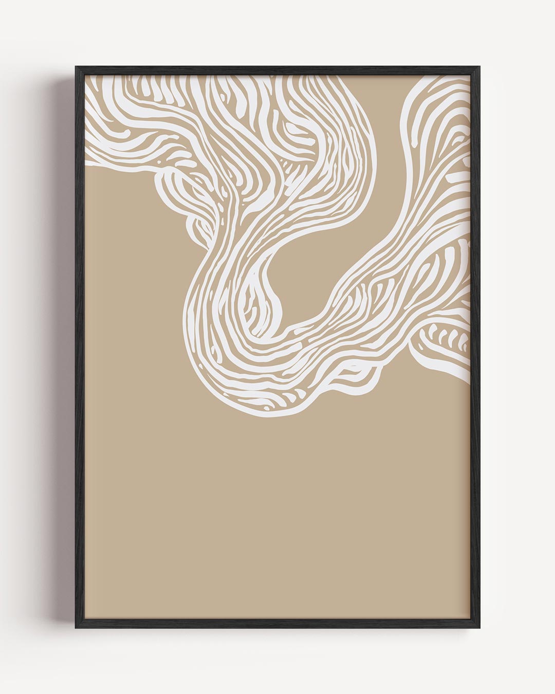 Organische Vormen Wandposter – abstracte portret poster als wanddecoratie