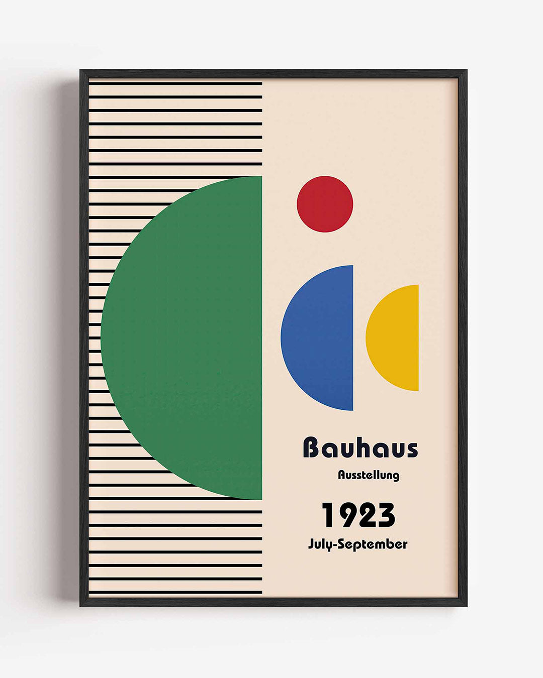 Vormen en lijnen – staande Bauhaus poster als wanddecoratie