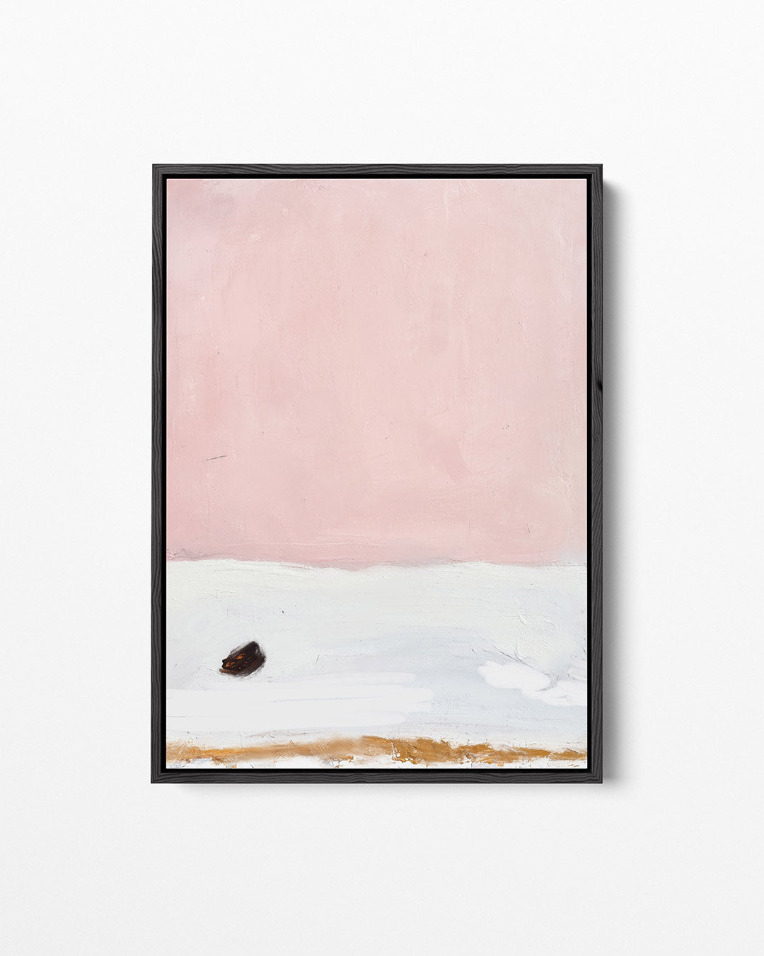 Zachte roze landschap – staand wanddecoratie kunstwerk