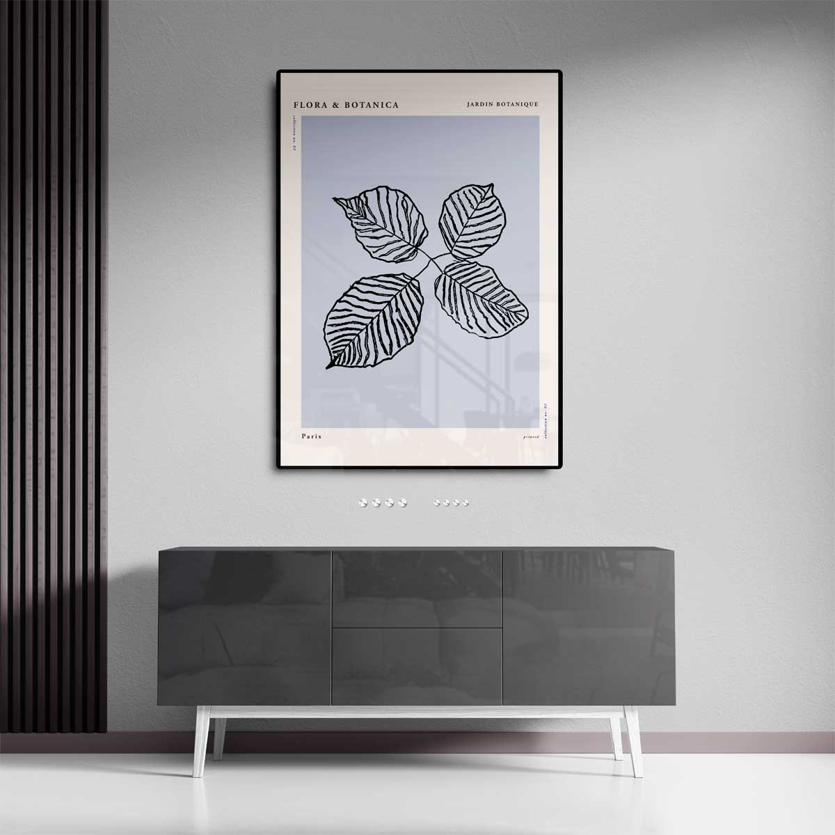 Botanische Bladeren Kunstprint – dibond kunstwerk als wanddecoratie