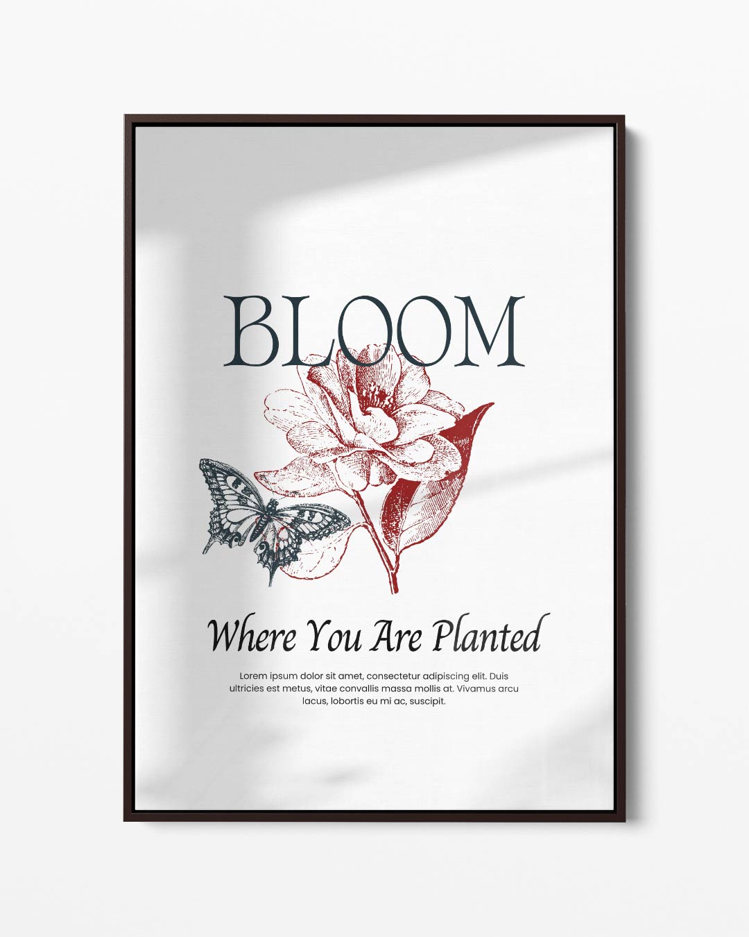 Bloom: Where You Are Planted – portret kunstwerk als wanddecoratie