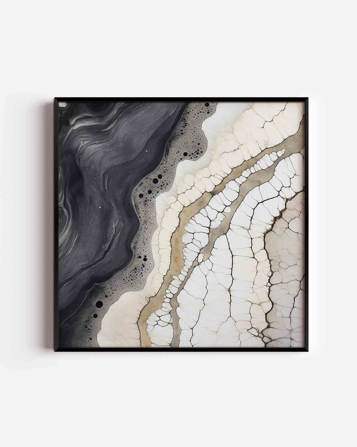 Abstracte lijnen en patronen – zacht abstracte vierkante poster als wanddecoratie