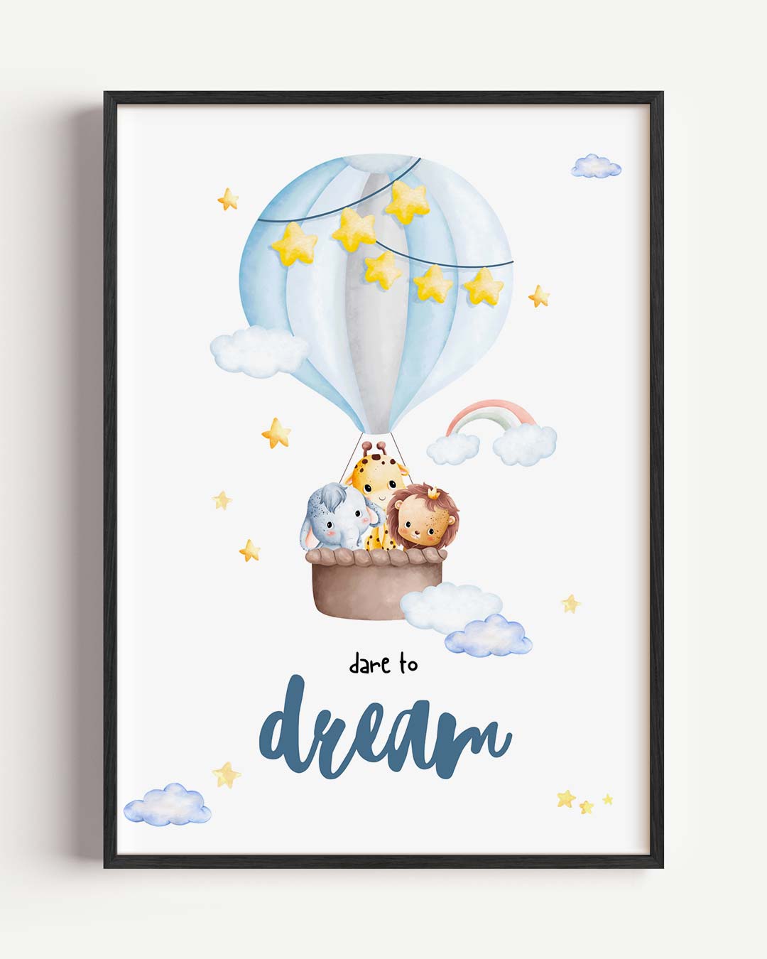 Droomavontuur Kinderkamer – kids portret poster als wanddecoratie