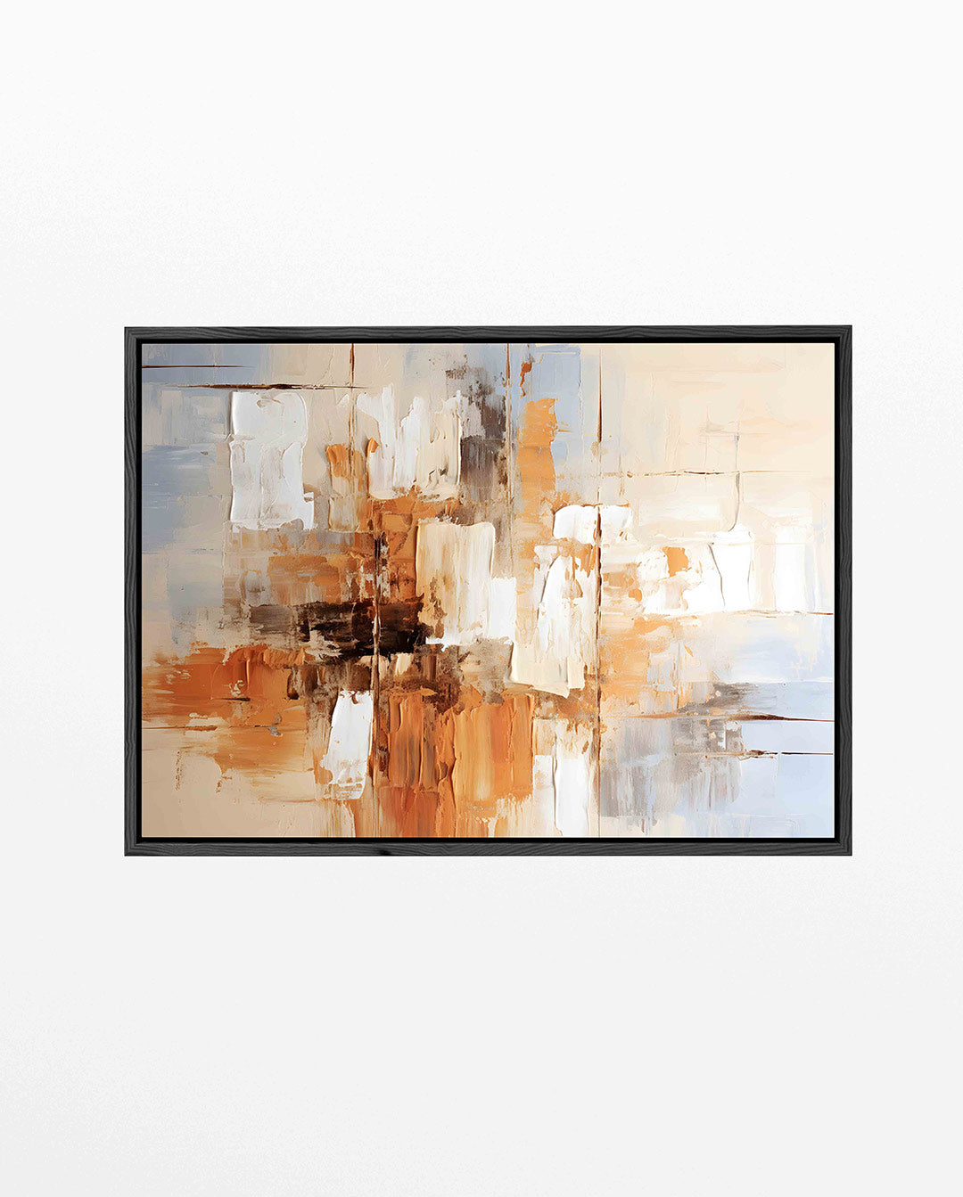 Kleurencompositie – Liggende wanddecoratie – liggend abstract kunstwerk