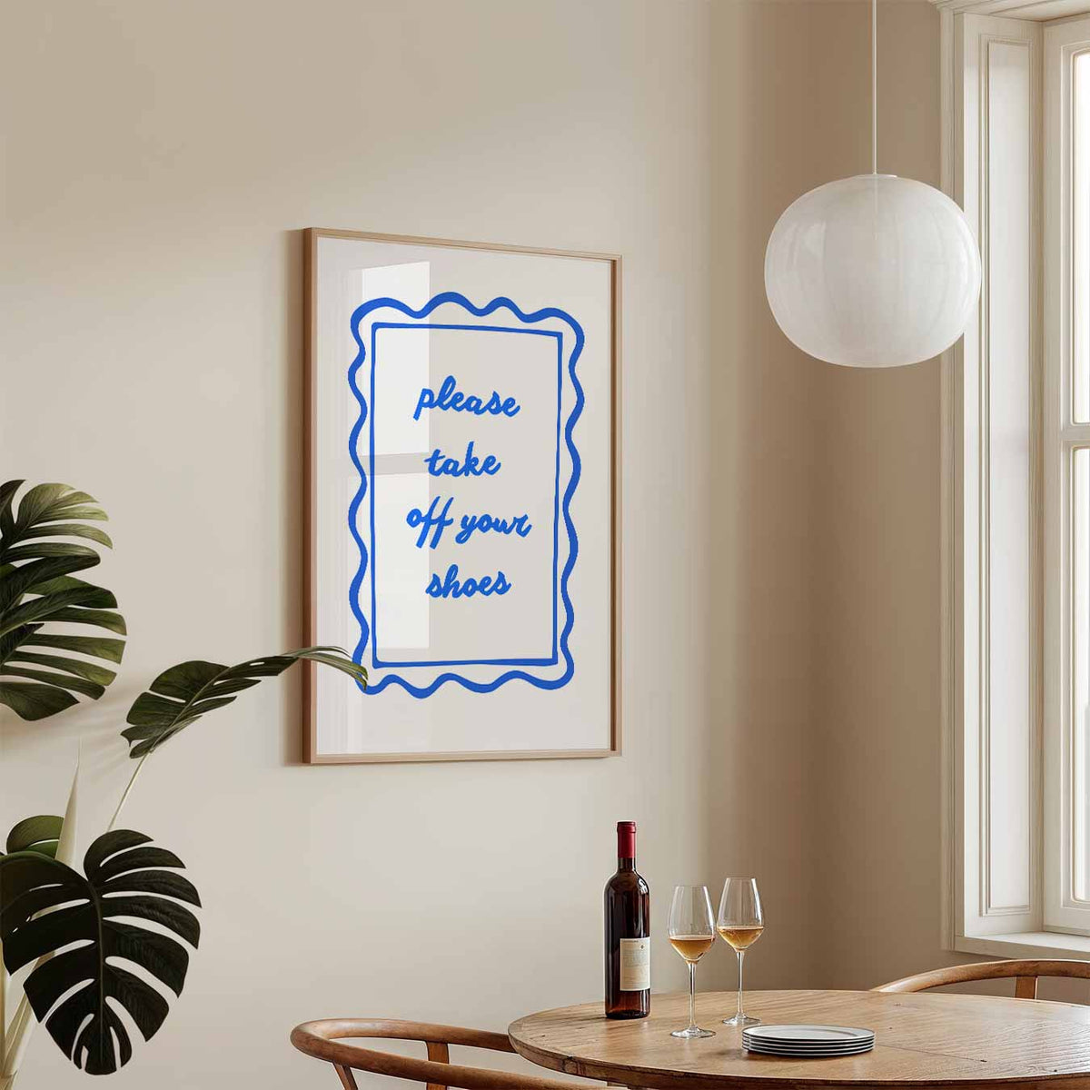Stijlvolle Welkomstposter – tekstposter in staand formaat