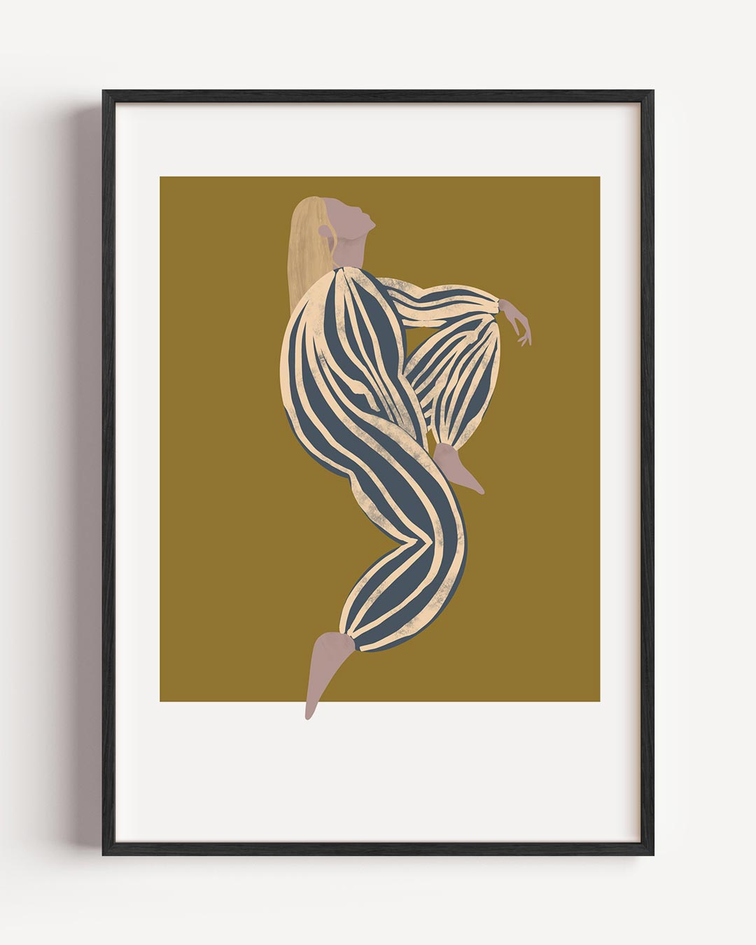 Stijlvolle Damesfiguur – moderne portret poster als wanddecoratie