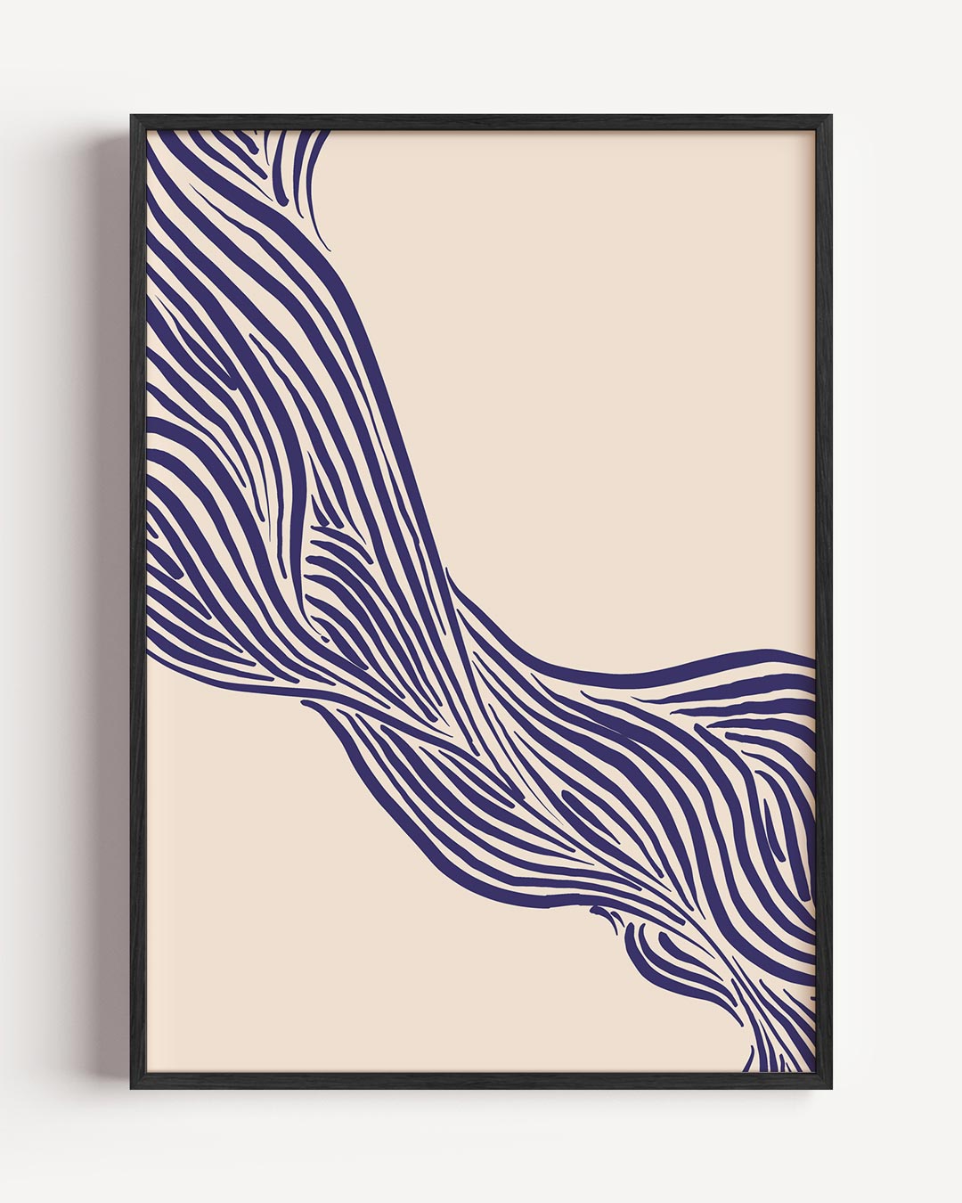 Moderne Organische Lijnen – abstracte portret poster als wanddecoratie