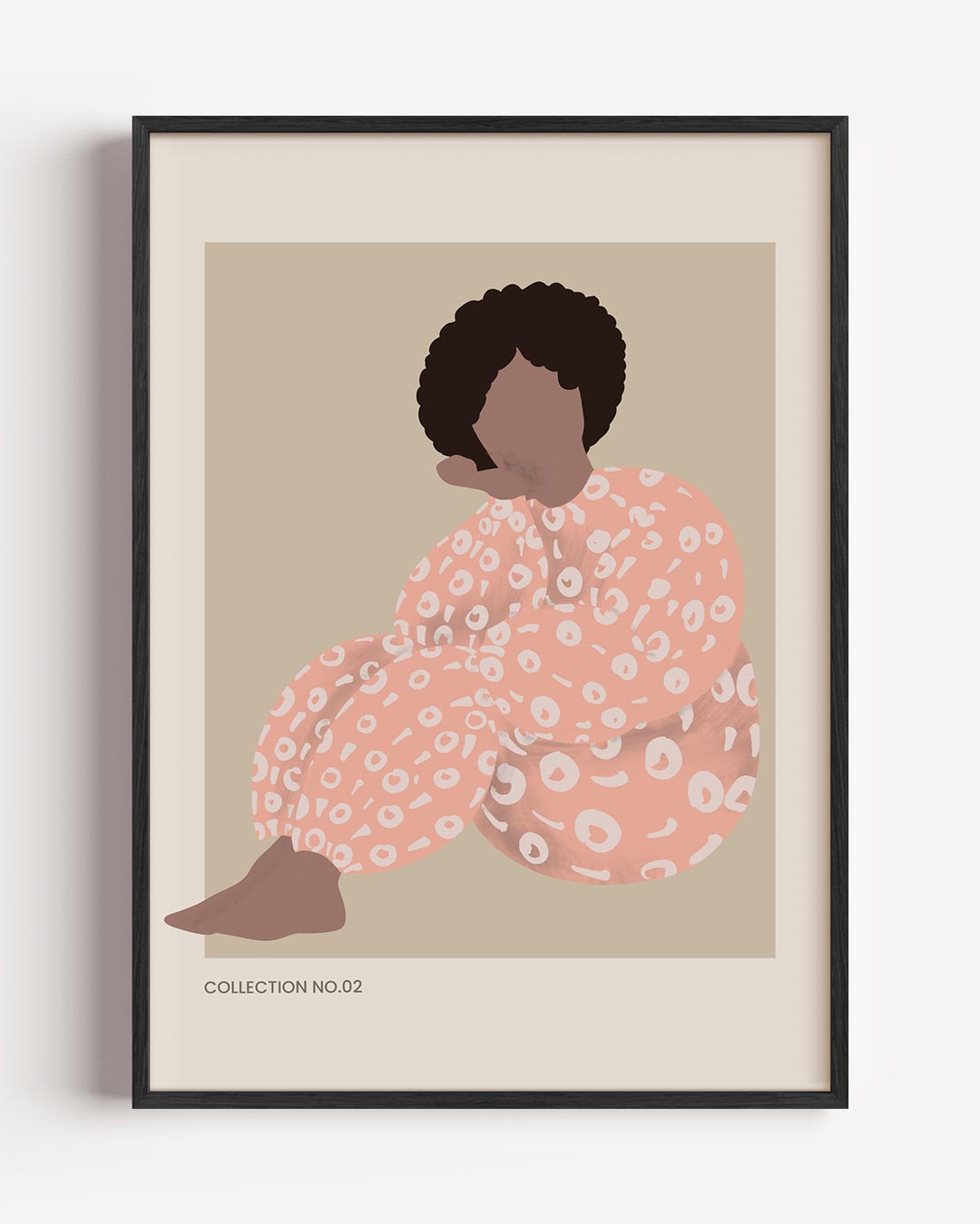 Abstracte Damesportret – vrouwelijk portret poster als wanddecoratie