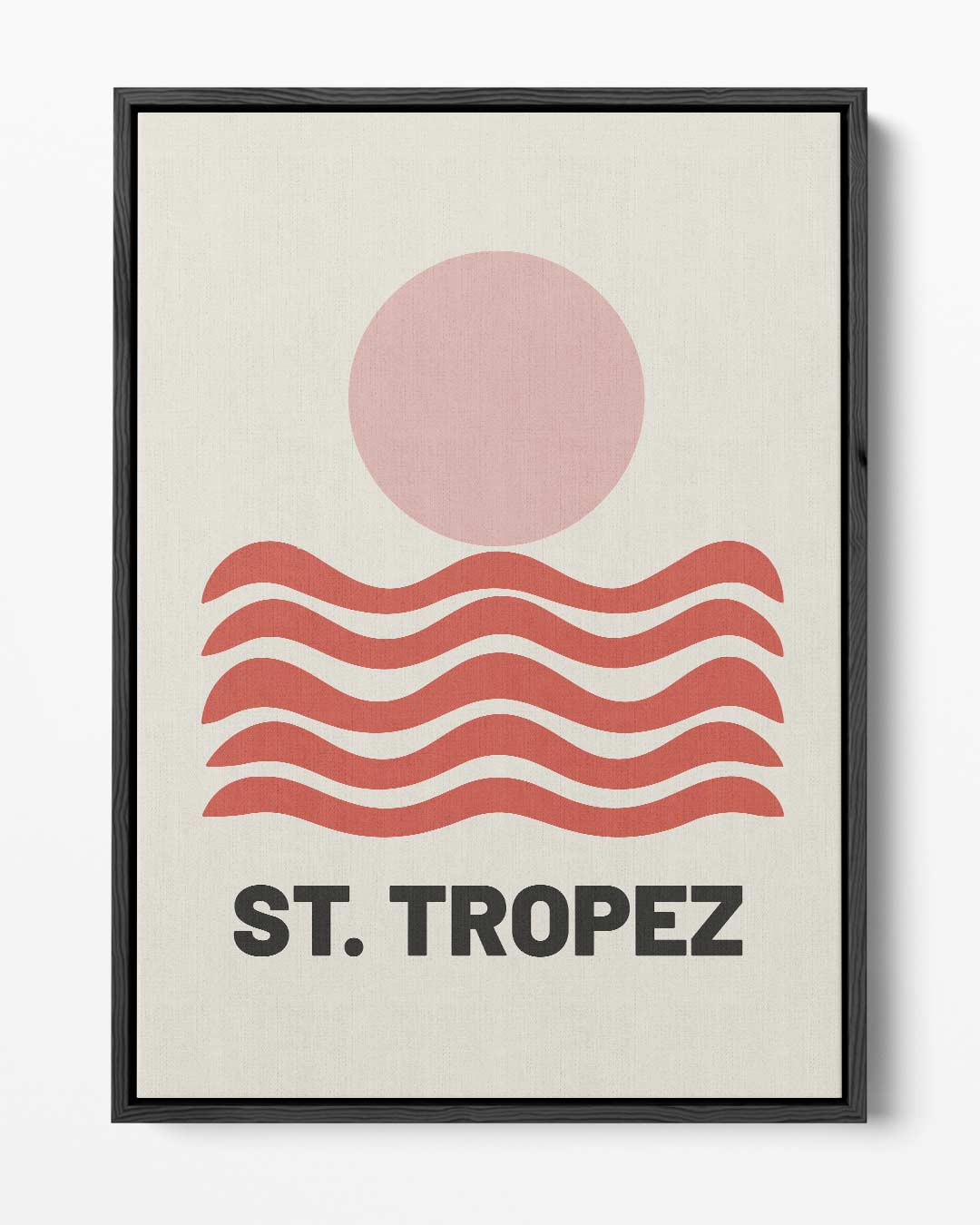 Zonnige St. Tropez – portret kunstwerk als wanddecoratie