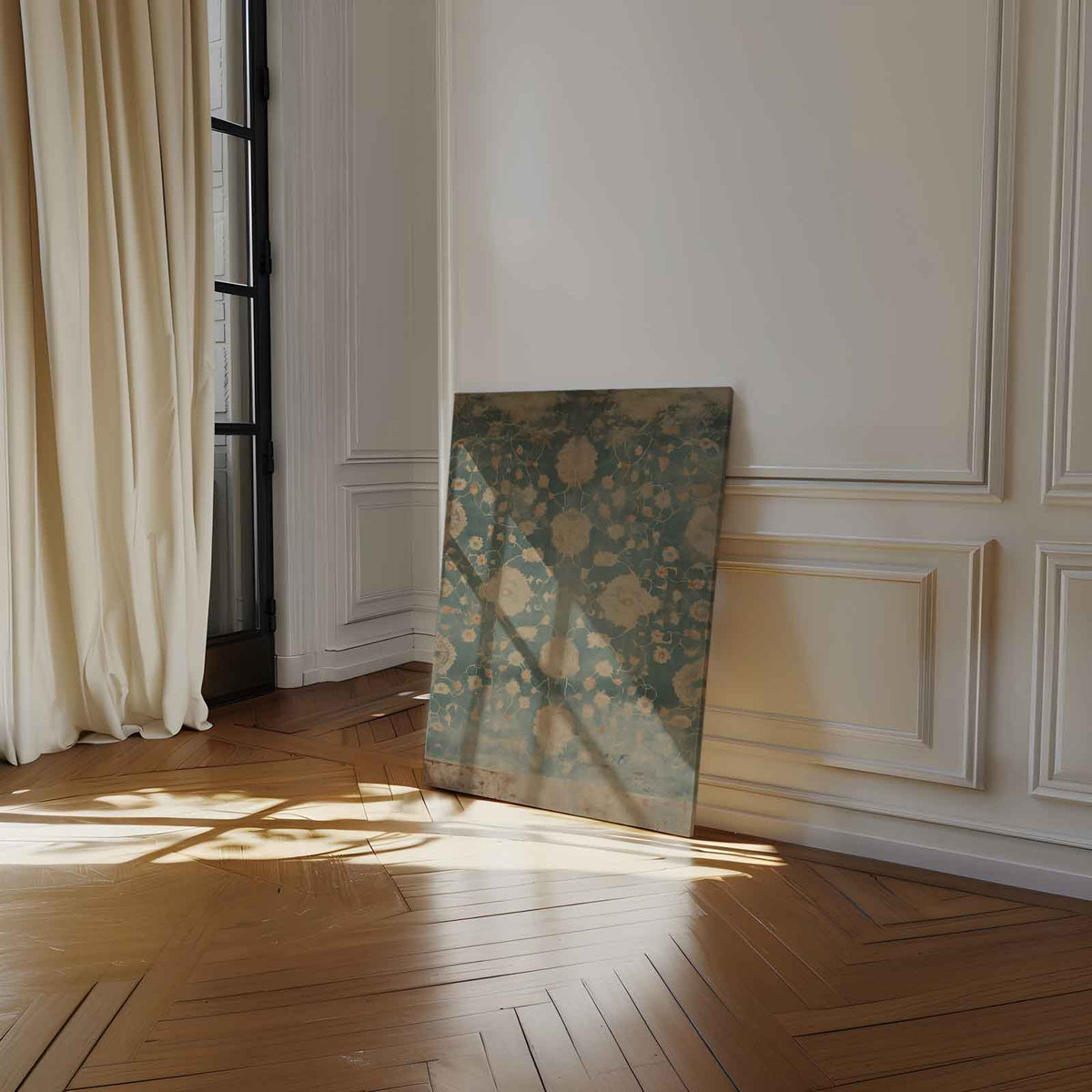 Bloemenpracht op Doek – canvas wanddecoratie in portret formaat