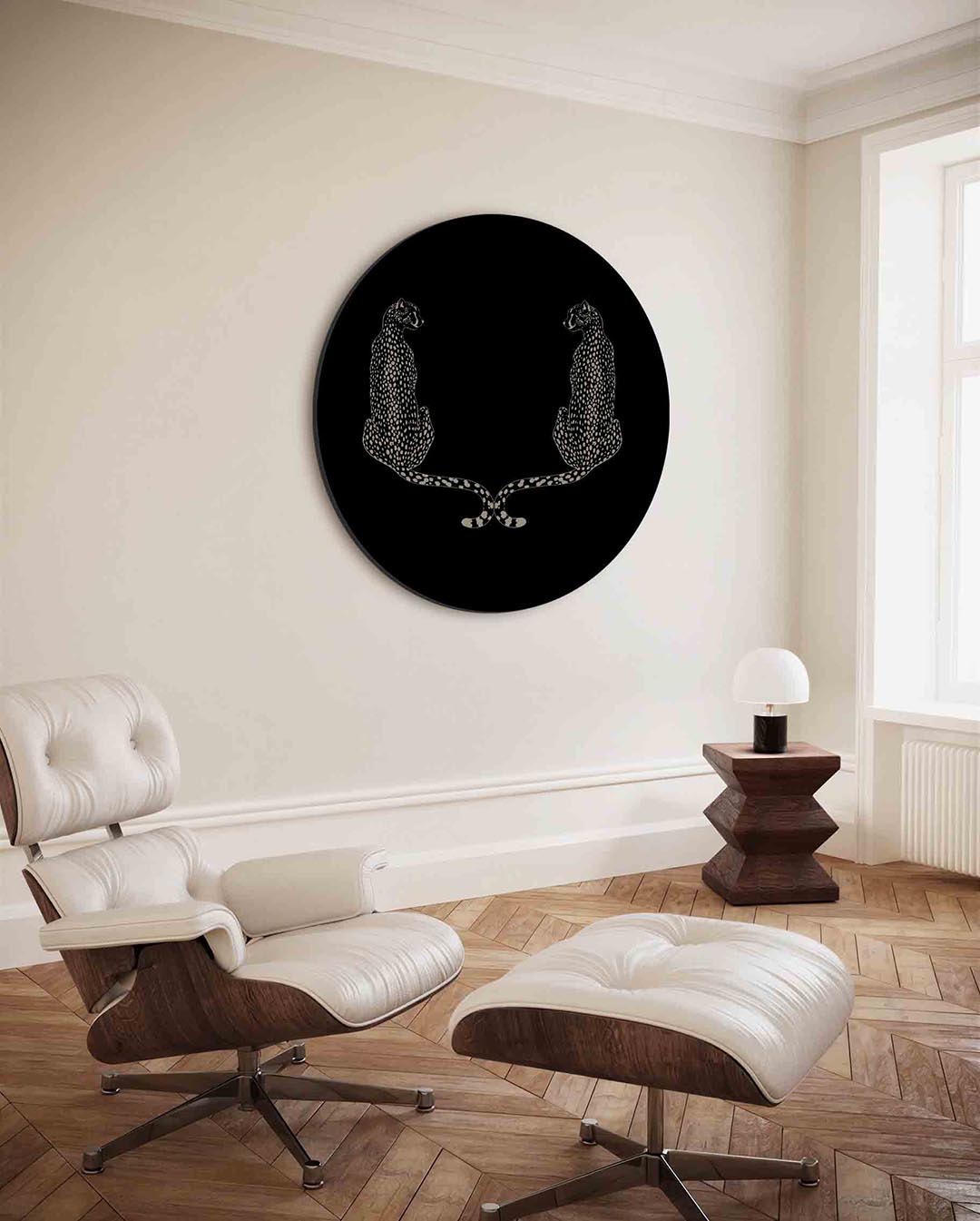 Abstracte – ronde Pop Art wanddecoratie van WallArtistic