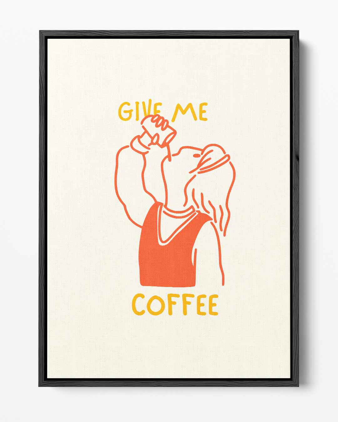 Koffie Avonturier – portret kunstwerk als wanddecoratie