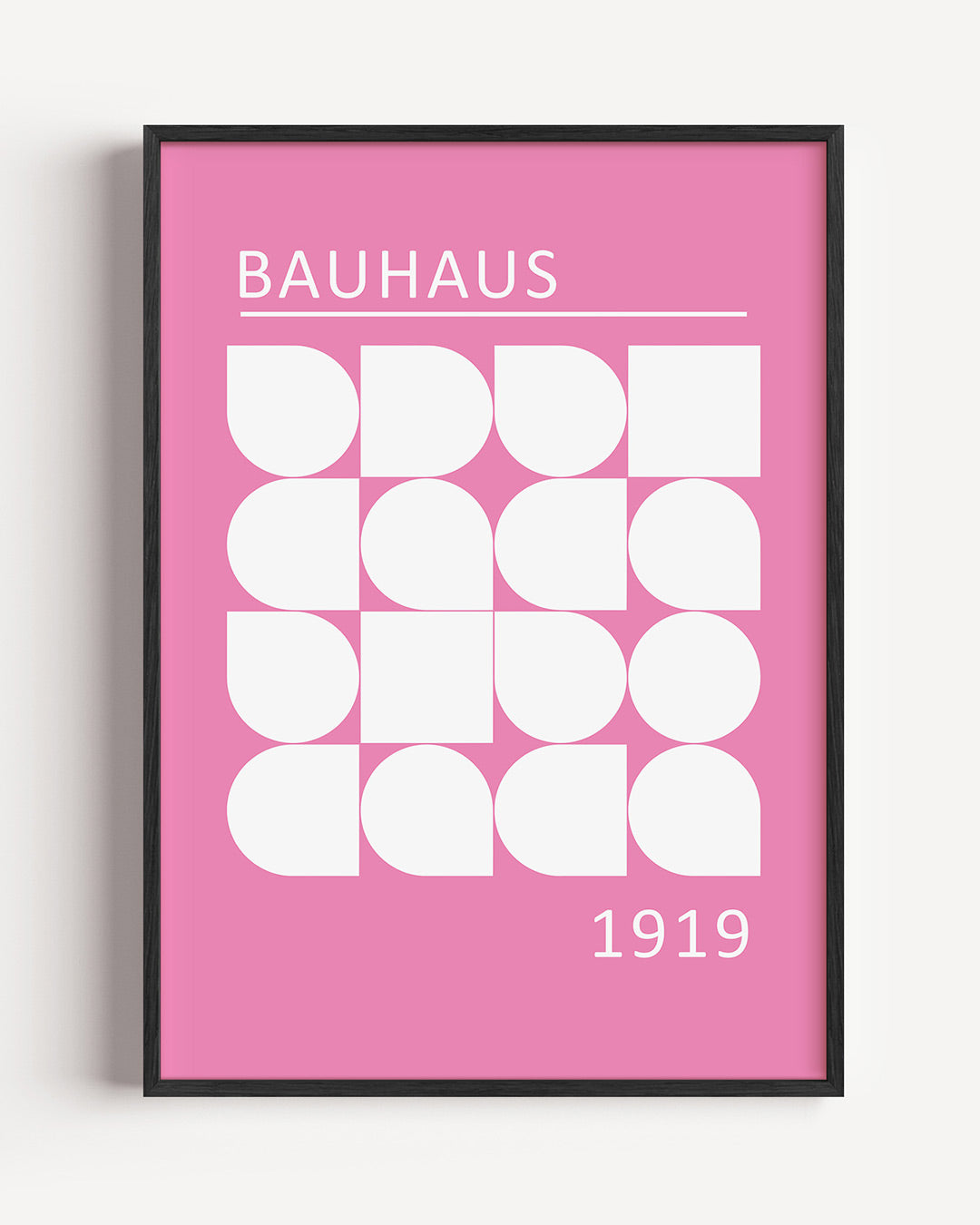 Vormen en vlakken – staande Bauhaus poster als wanddecoratie