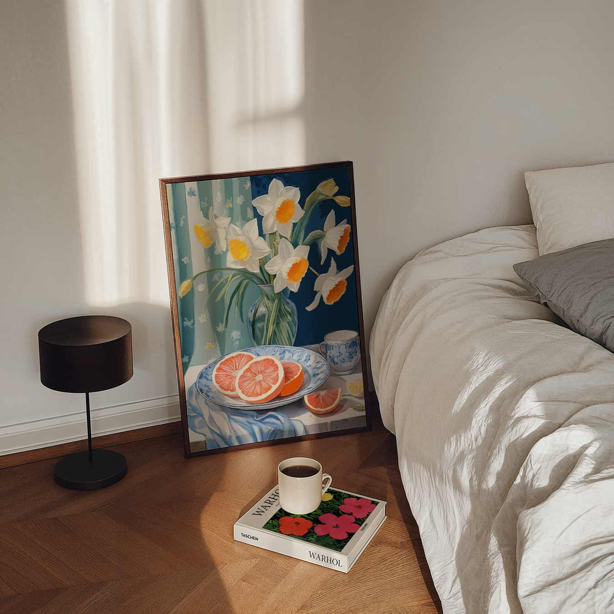 Vrolijke Voorjaarsbloem – staande bloemen wanddecoratie van WallArtistic