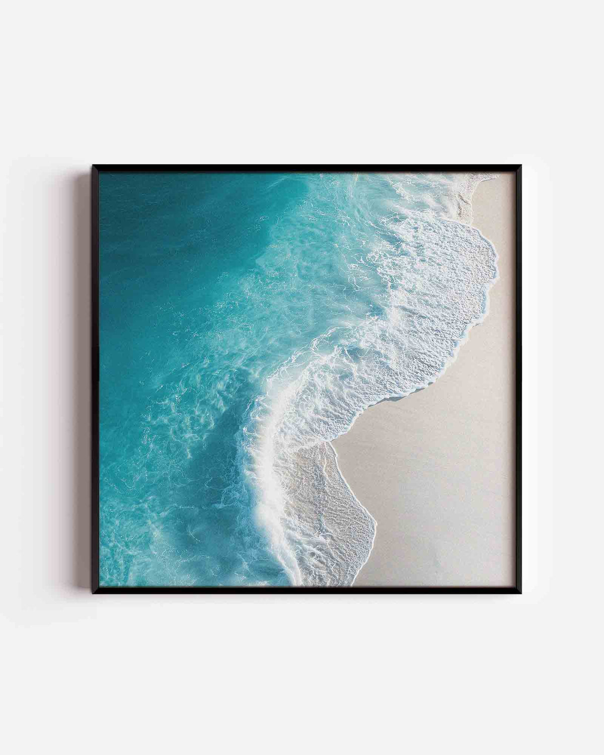 Zee en strand – jungle vierkante poster als wanddecoratie