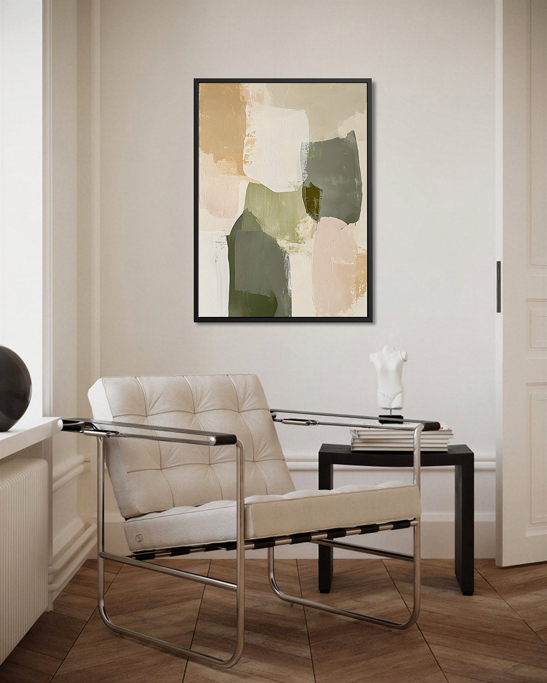 Organische vormen compositie – staand wanddecoratie kunstwerk