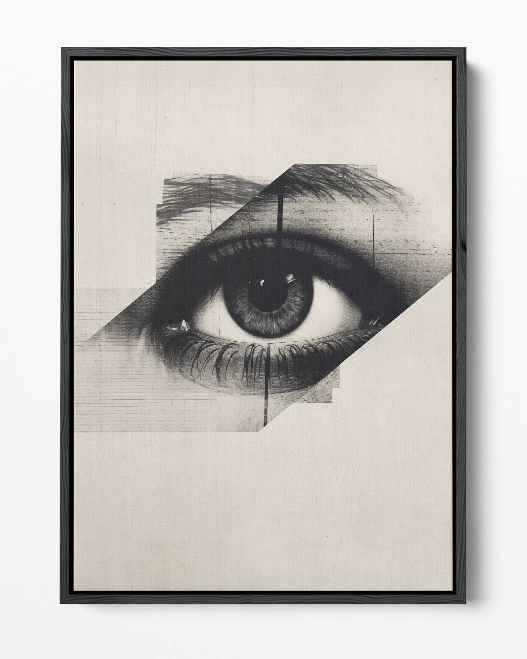 Oog van Mysterie – portret kunstwerk als wanddecoratie