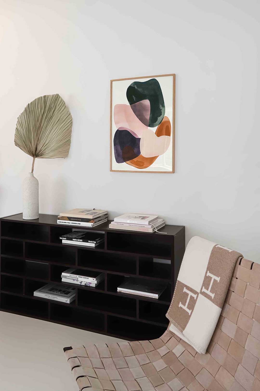 Abstracte vormen – staande moderne wanddecoratie van WallArtistic