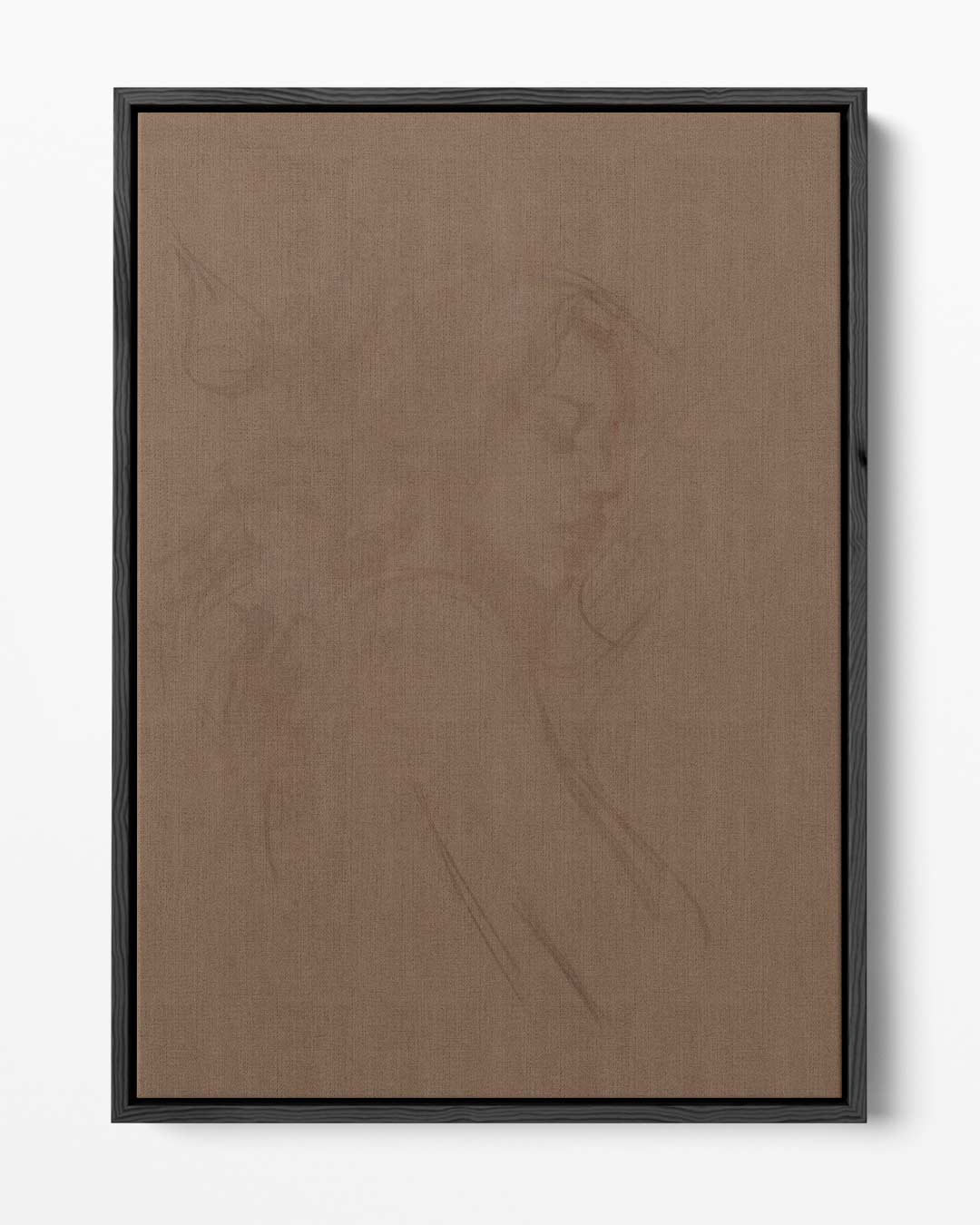 Dromerige Zachte Schets – portret kunstwerk als wanddecoratie