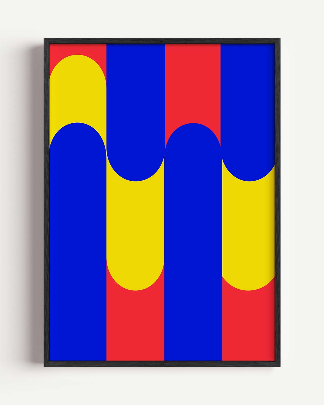 Kleurrijke Geometrische Vibes – dieren portret poster als wanddecoratie