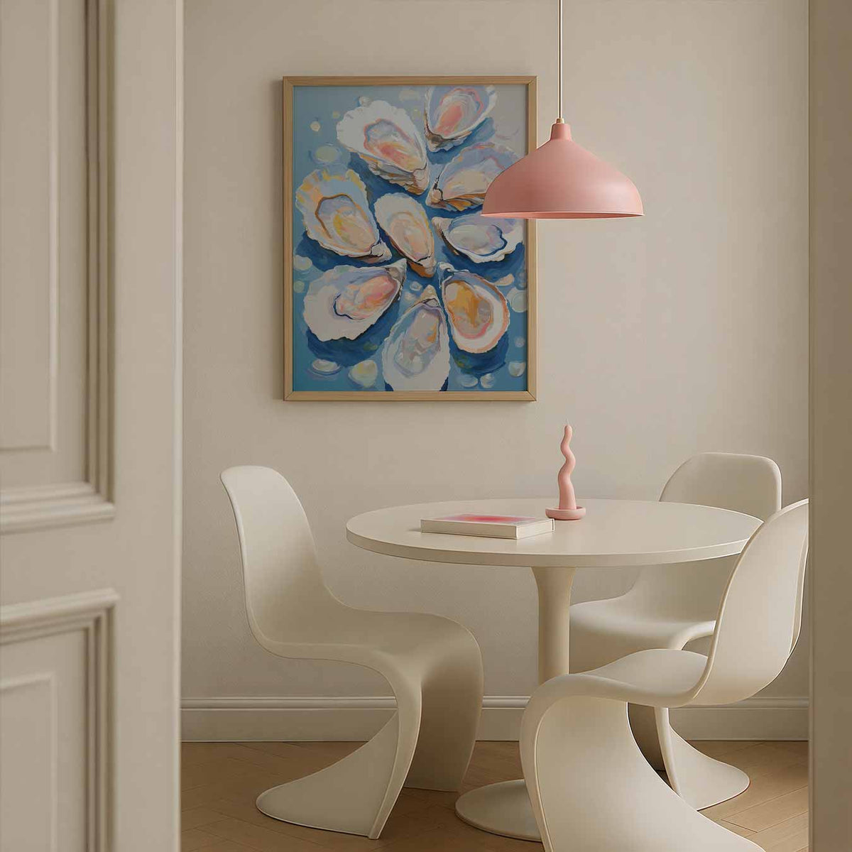 Oceanische Oester Droom – zomerse poster in staand formaat