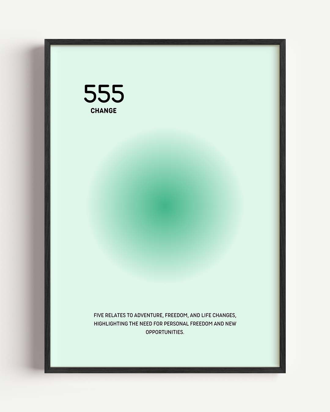Inspirerende 555 Veranderingsposter – mindful portret poster als wanddecoratie