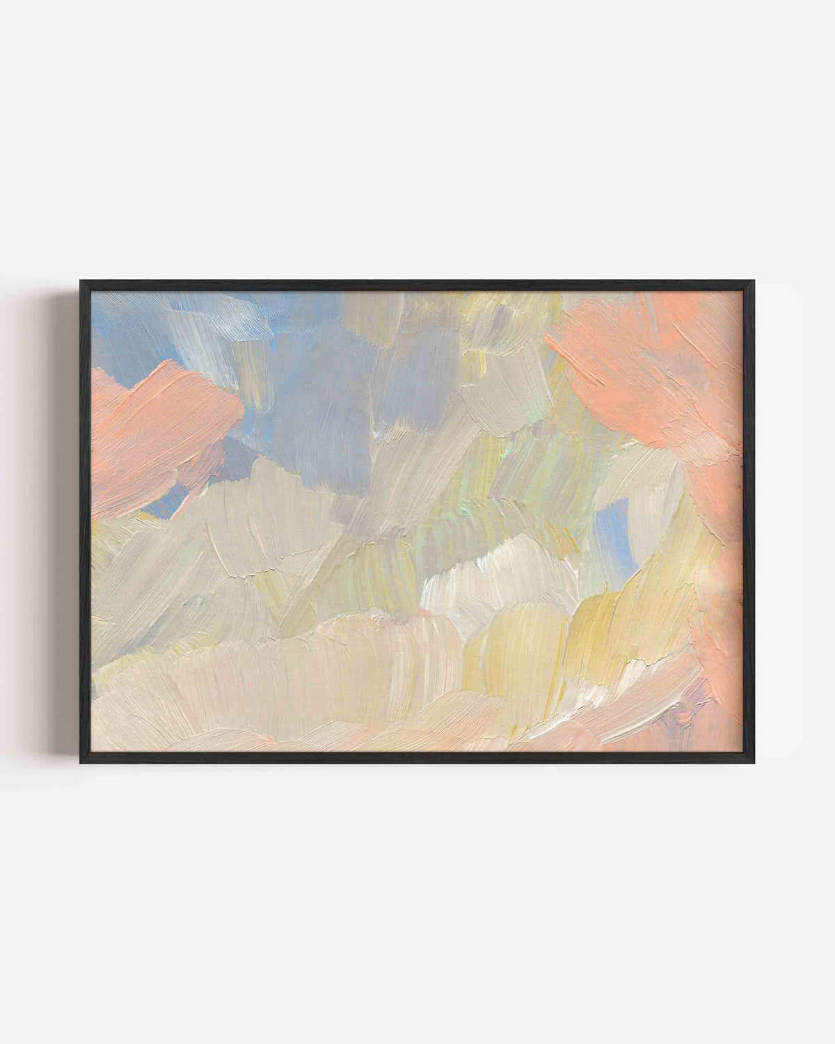 Abstracte penseelstreken – schilderkunst landscape poster als wanddecoratie