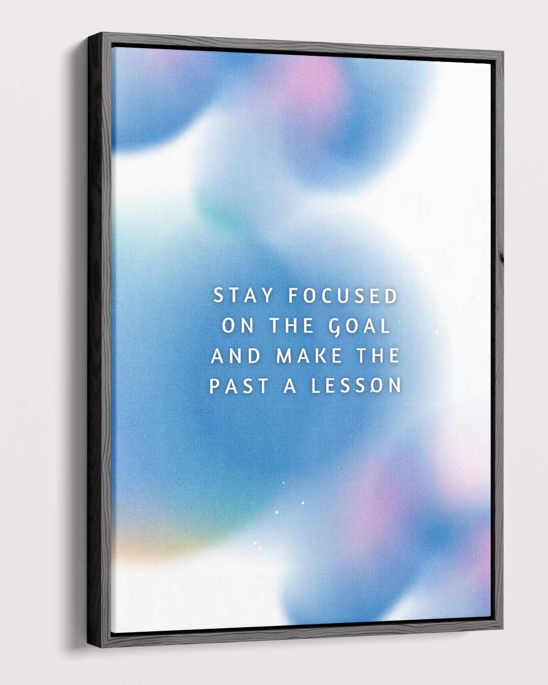 Stay Focused on the Goal – staande wandkunst voor woonkamer of interieur